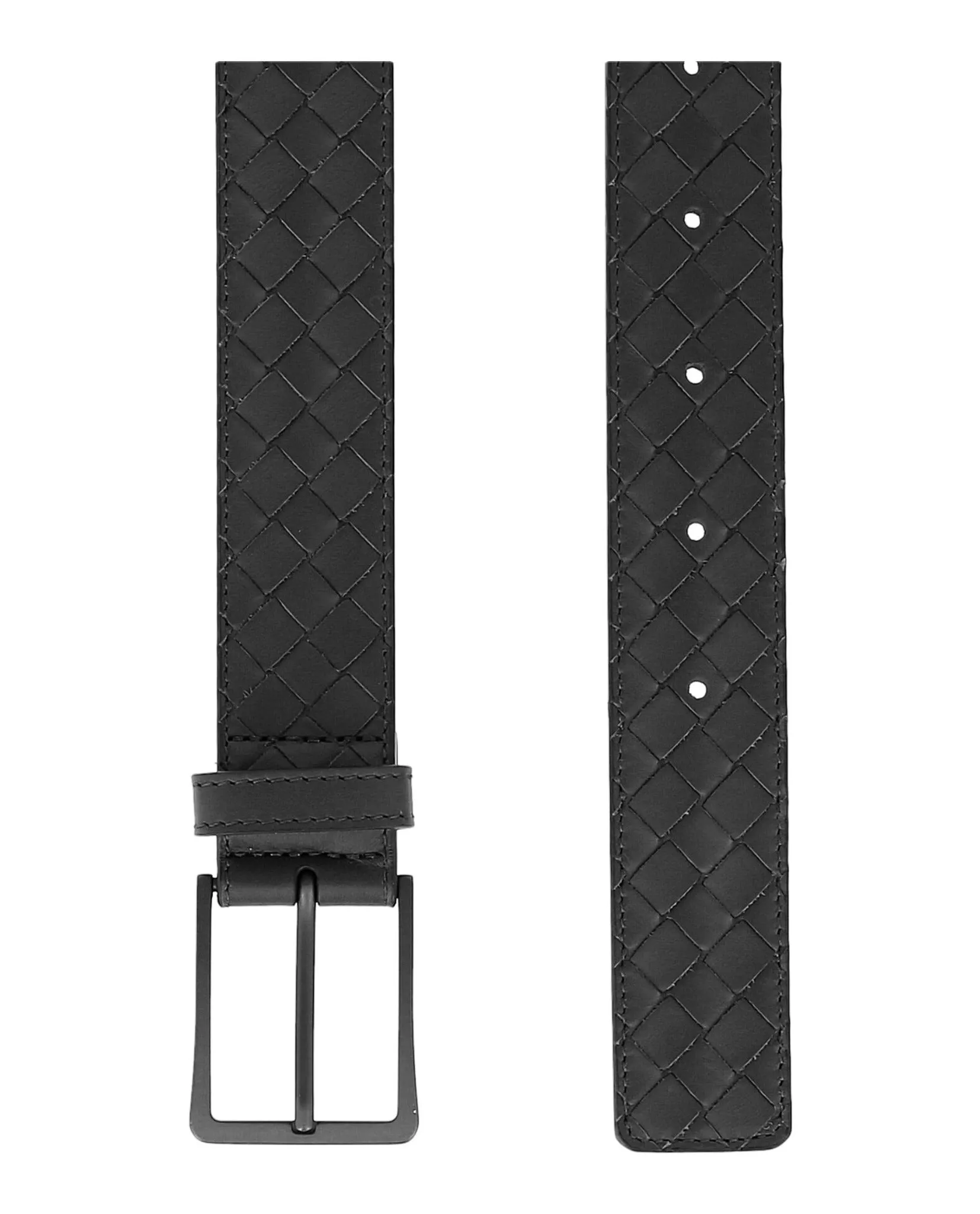 35MM Intrecciato Leather Belt