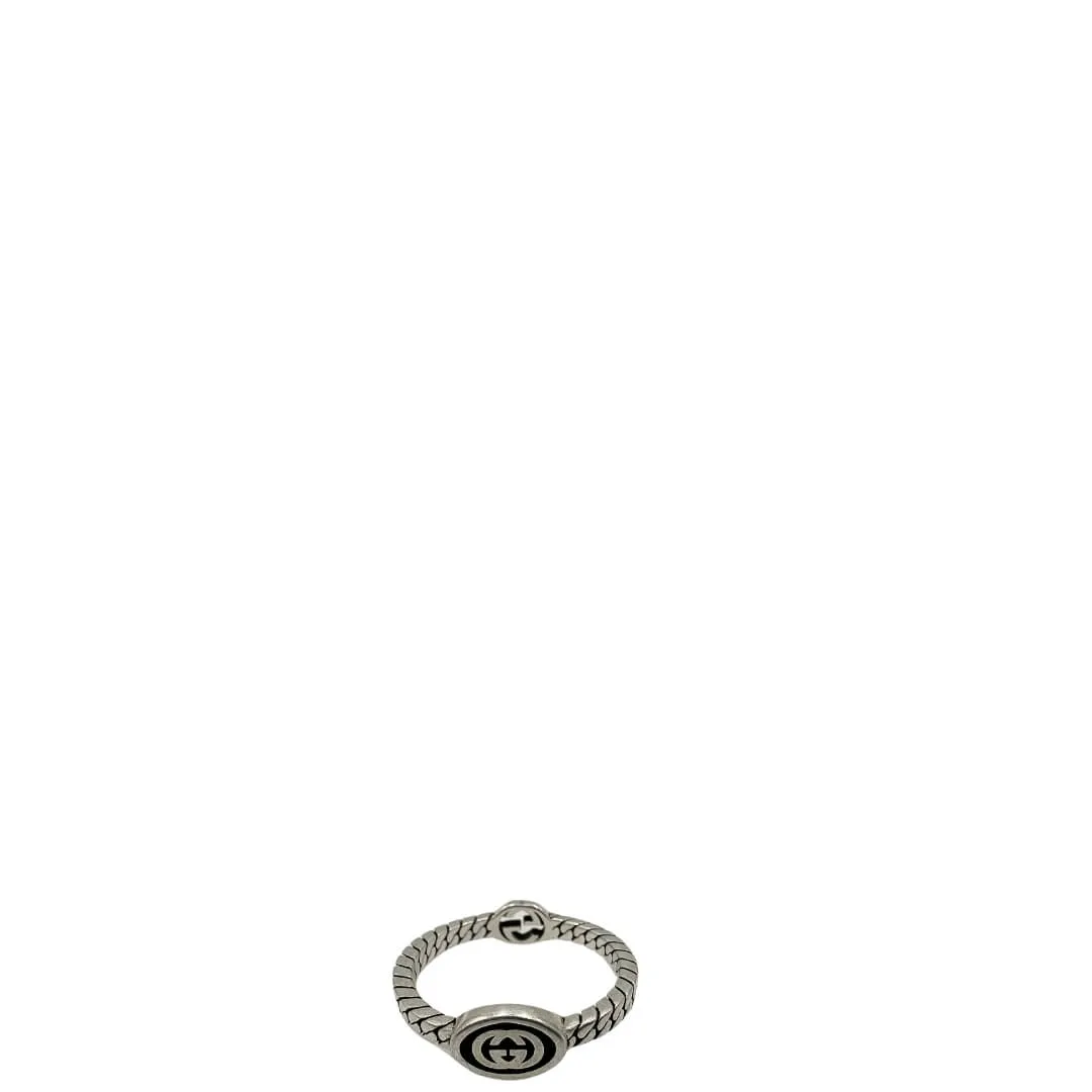Anello Gucci GG intrecciato