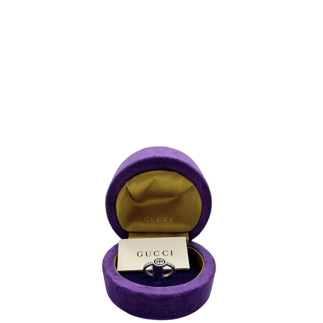 Anello Gucci GG intrecciato