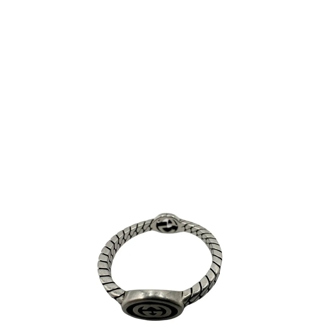 Anello Gucci GG intrecciato