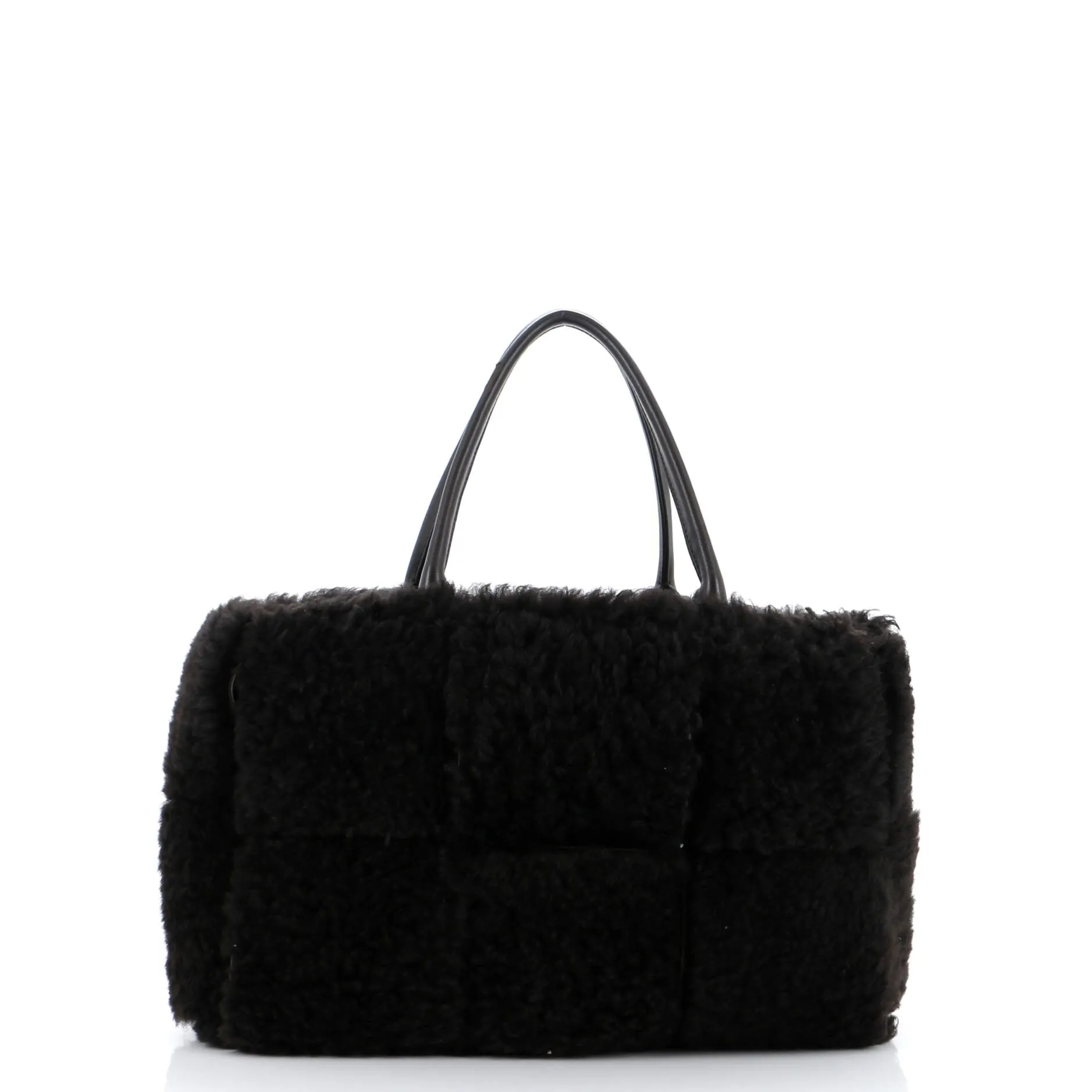 Arco Tote Intrecciato Shearling Small