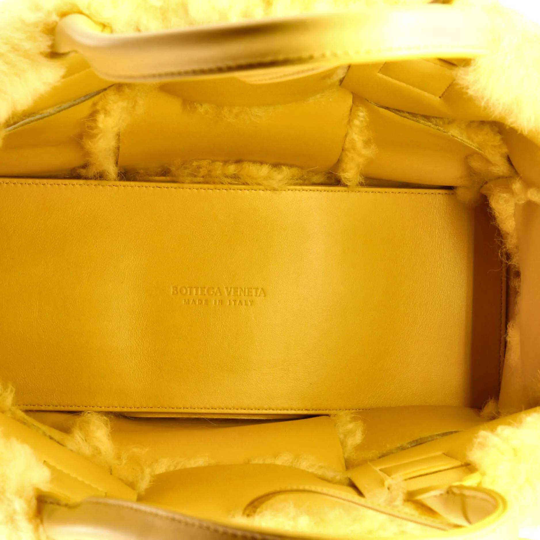 Arco Tote Intrecciato Shearling Small