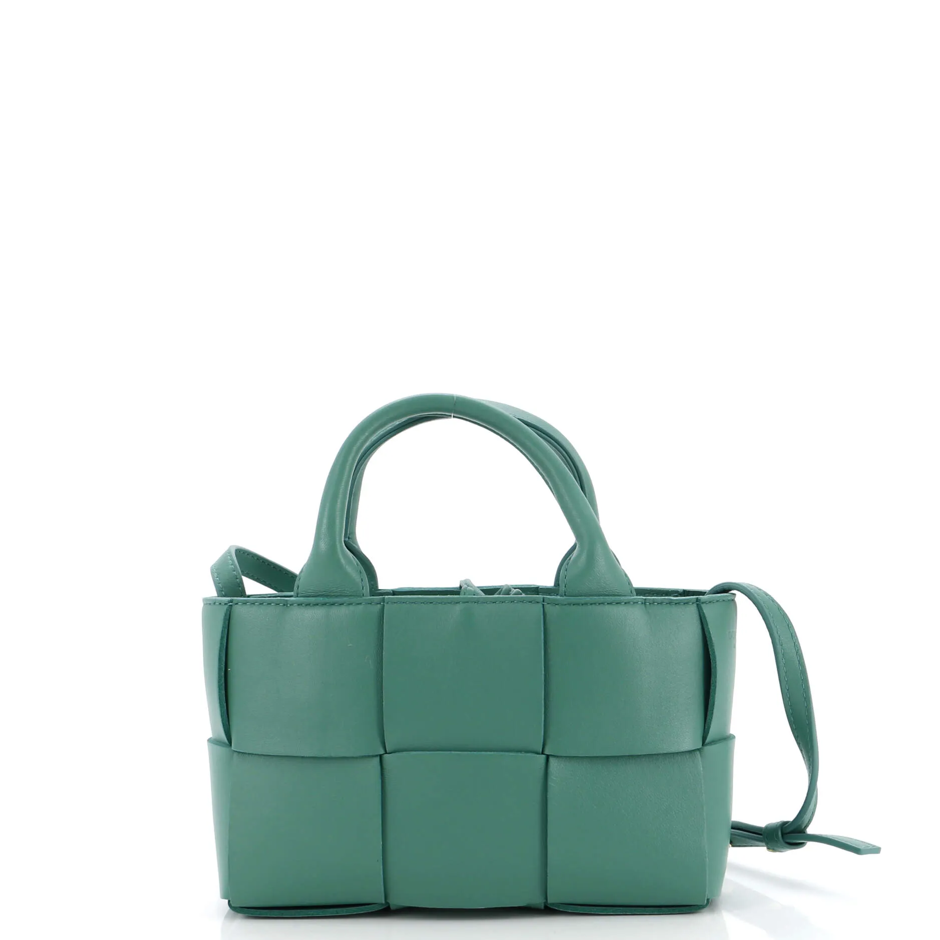 Arco Tote Maxi Intrecciato Leather Candy