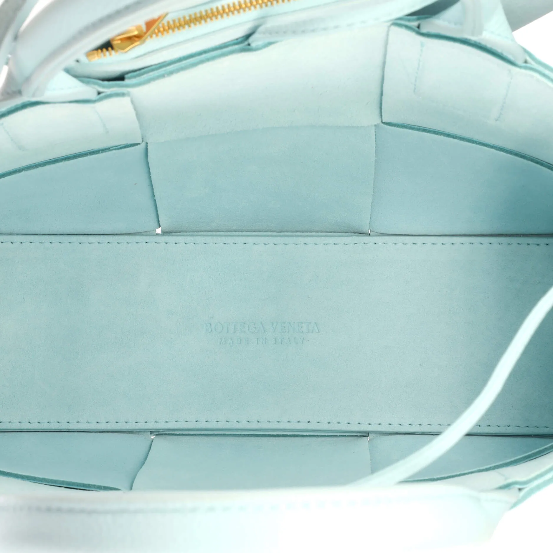 Arco Tote Maxi Intrecciato Leather Mini