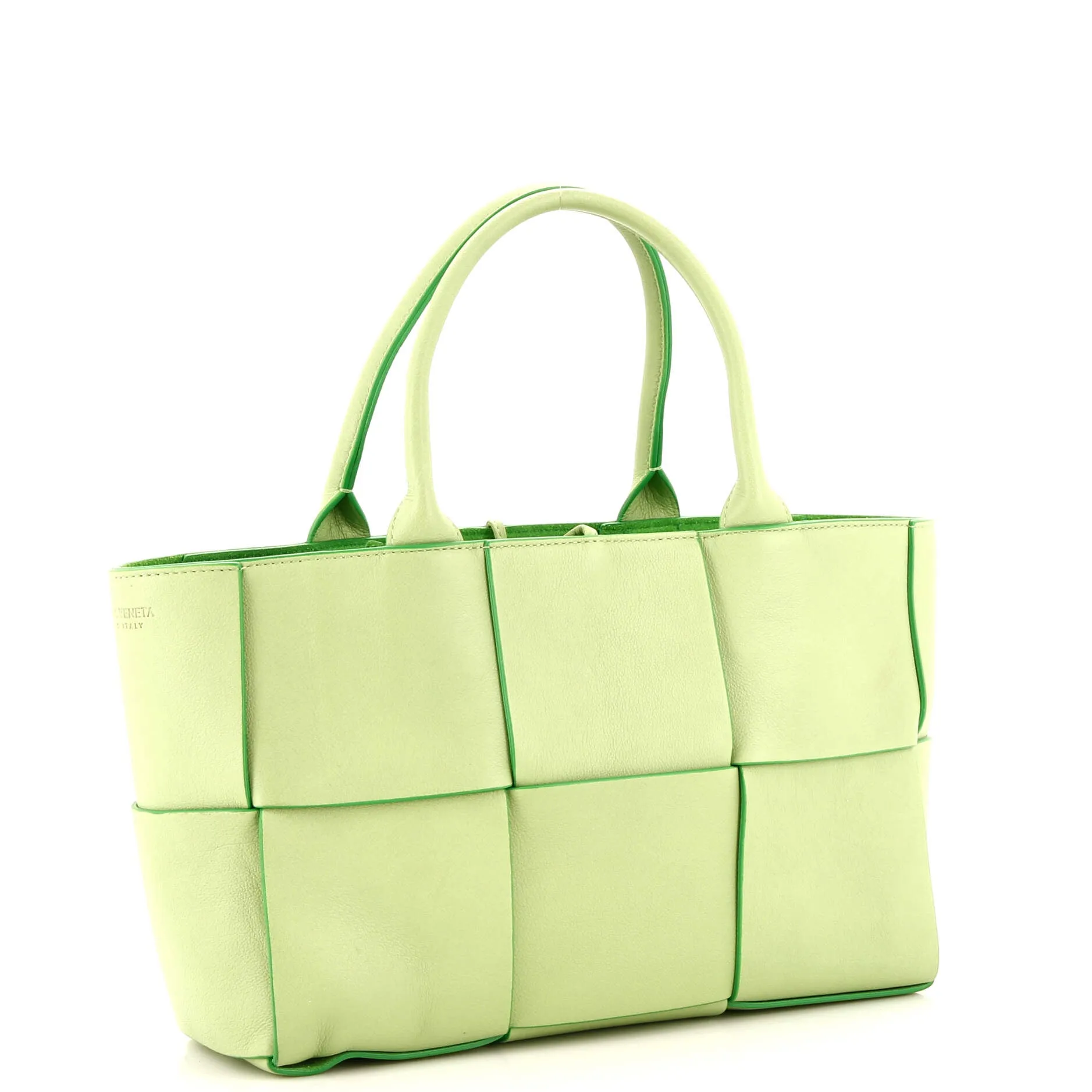 Arco Tote Maxi Intrecciato Leather Small