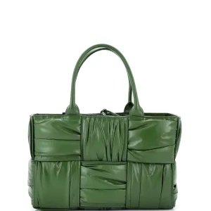 Arco Tote Maxi Intrecciato Plisse Leather Small