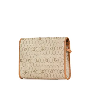Beige Dior Honeycomb Coated Canvas Crossbody