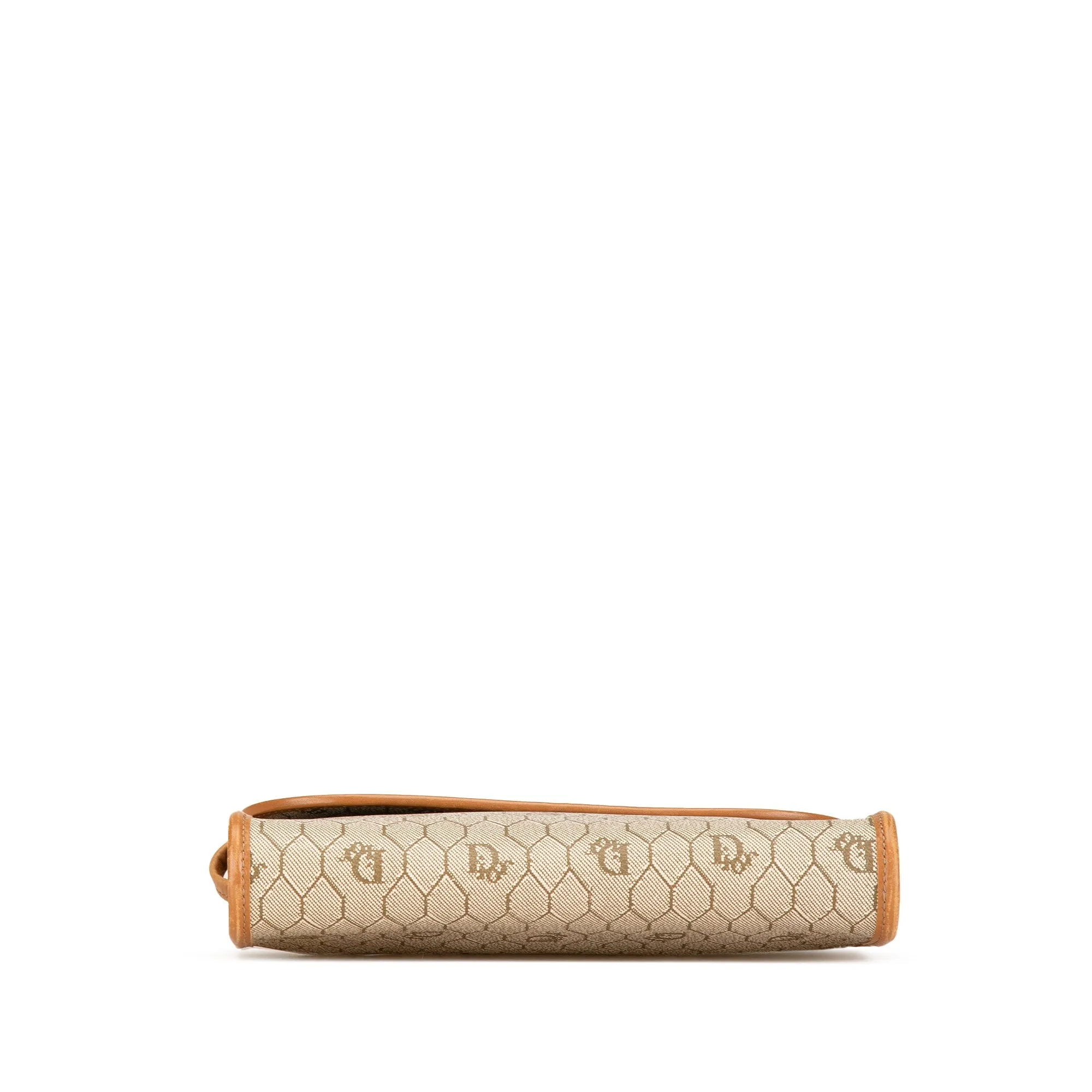Beige Dior Honeycomb Coated Canvas Crossbody