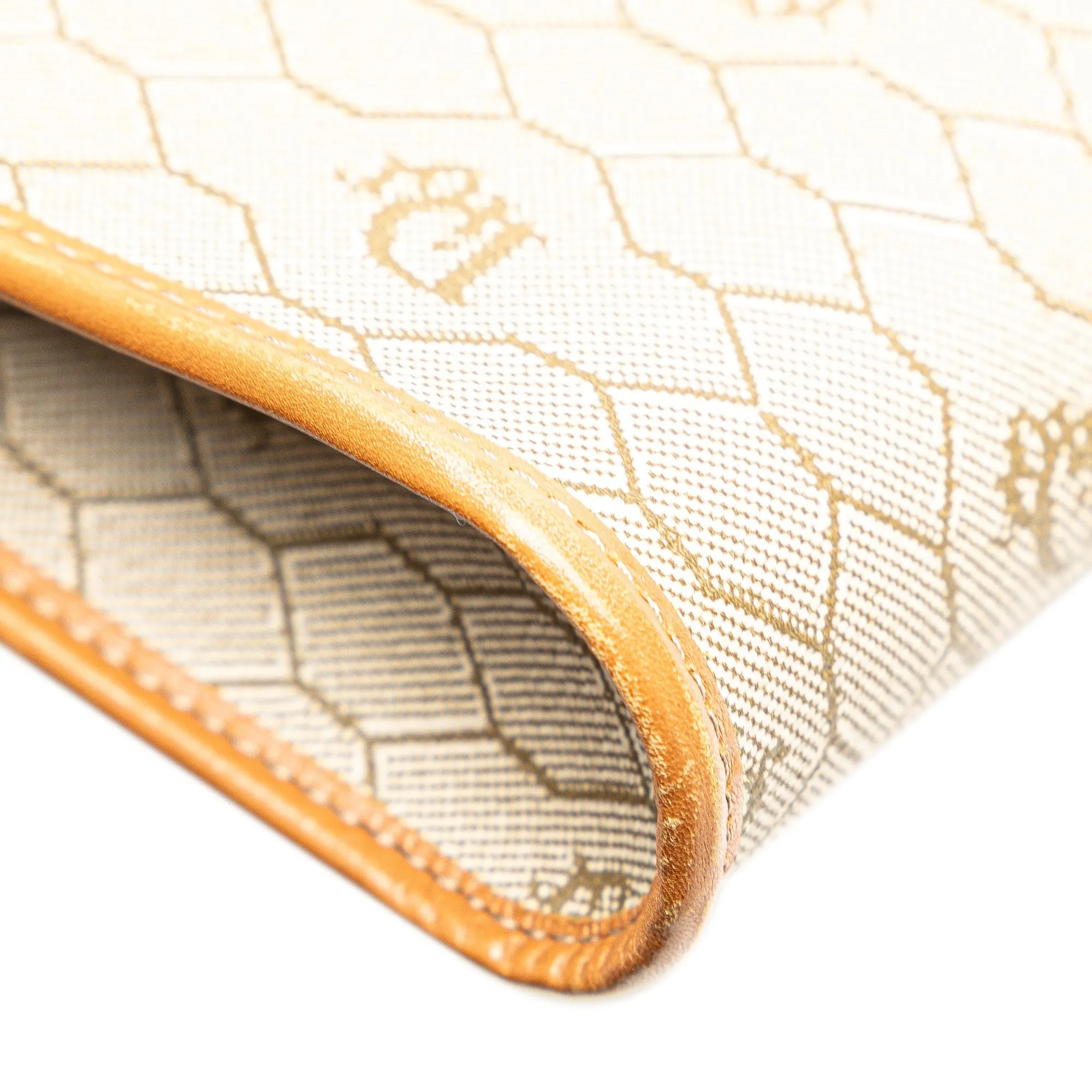 Beige Dior Honeycomb Coated Canvas Crossbody