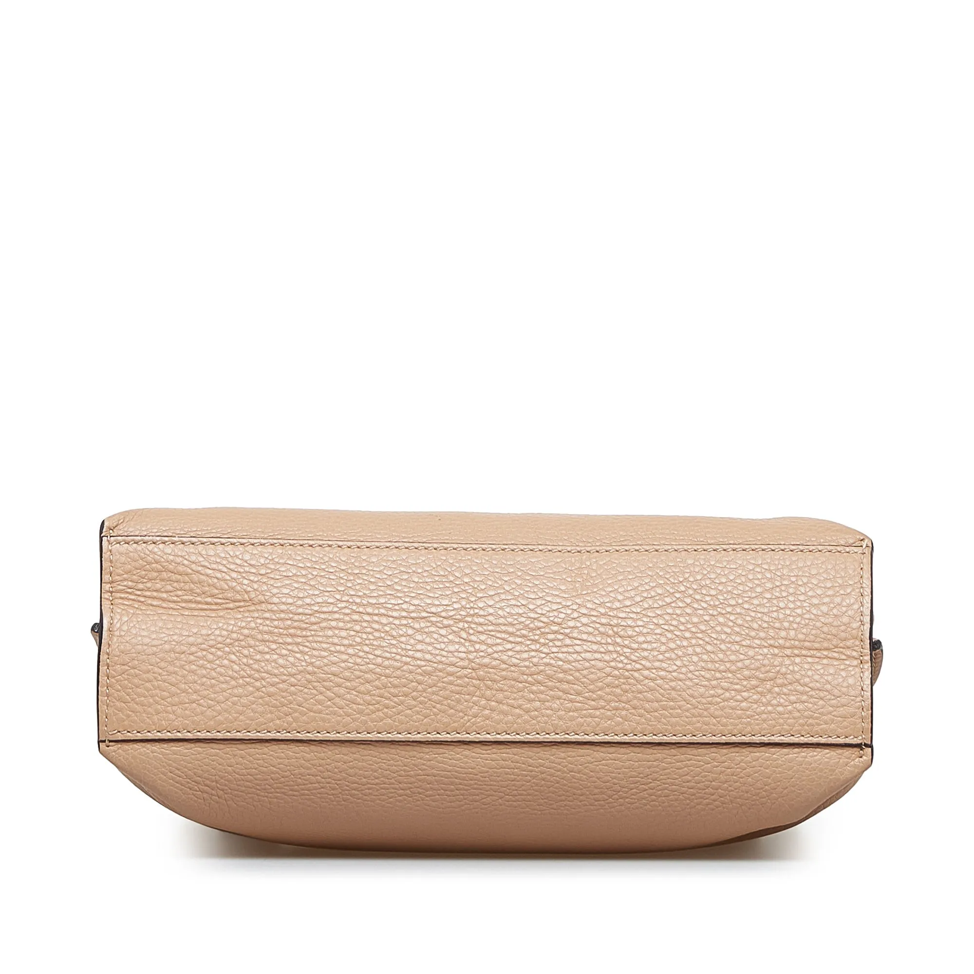 Beige Gucci Small Bamboo Daily Satchel