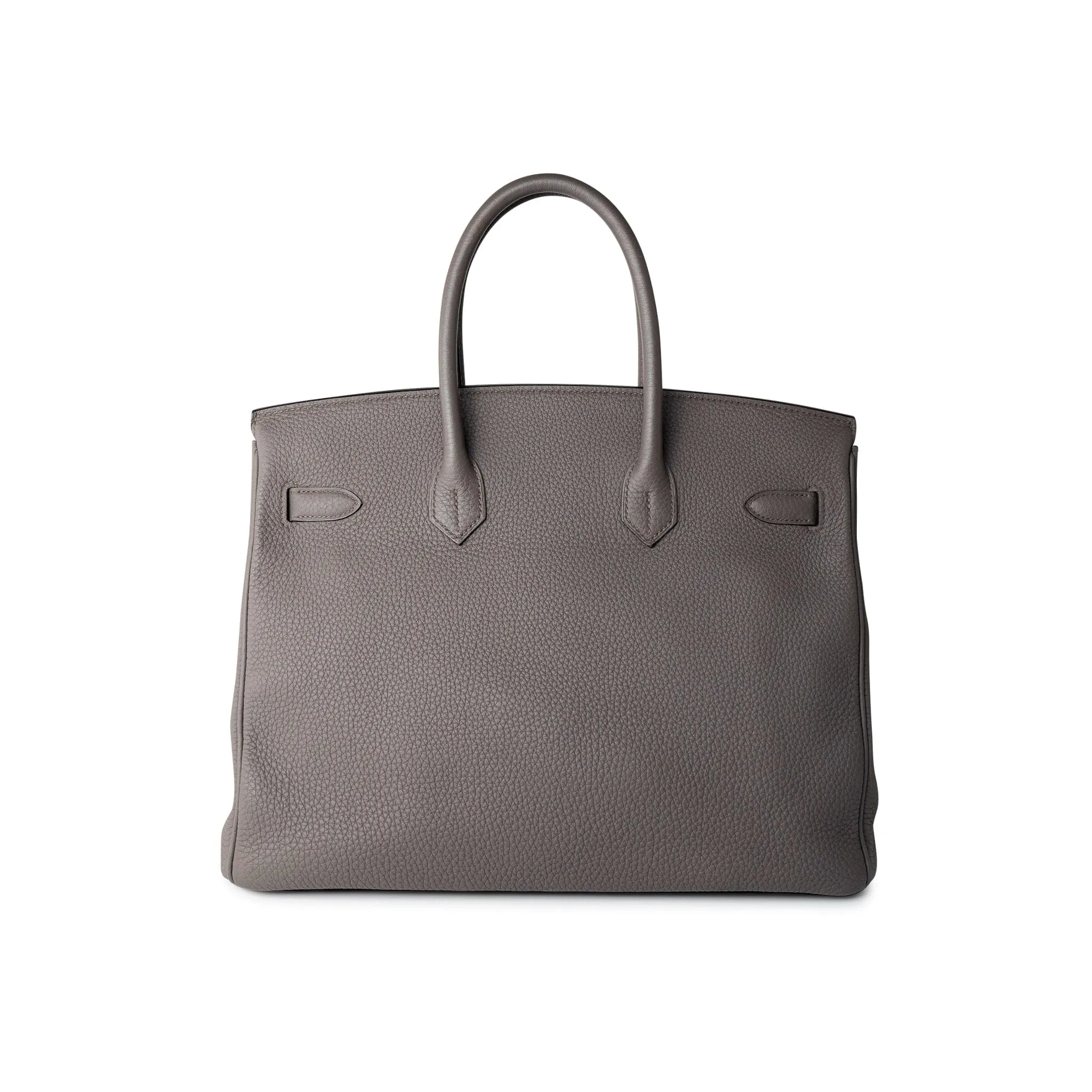 Birkin 35 Etain Veau Togo Leather Palladium Plated 2017 A