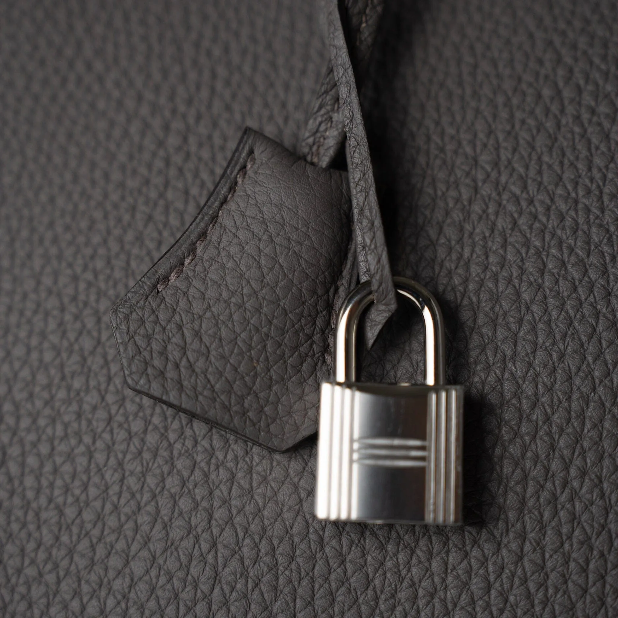 Birkin 35 Etain Veau Togo Leather Palladium Plated 2017 A