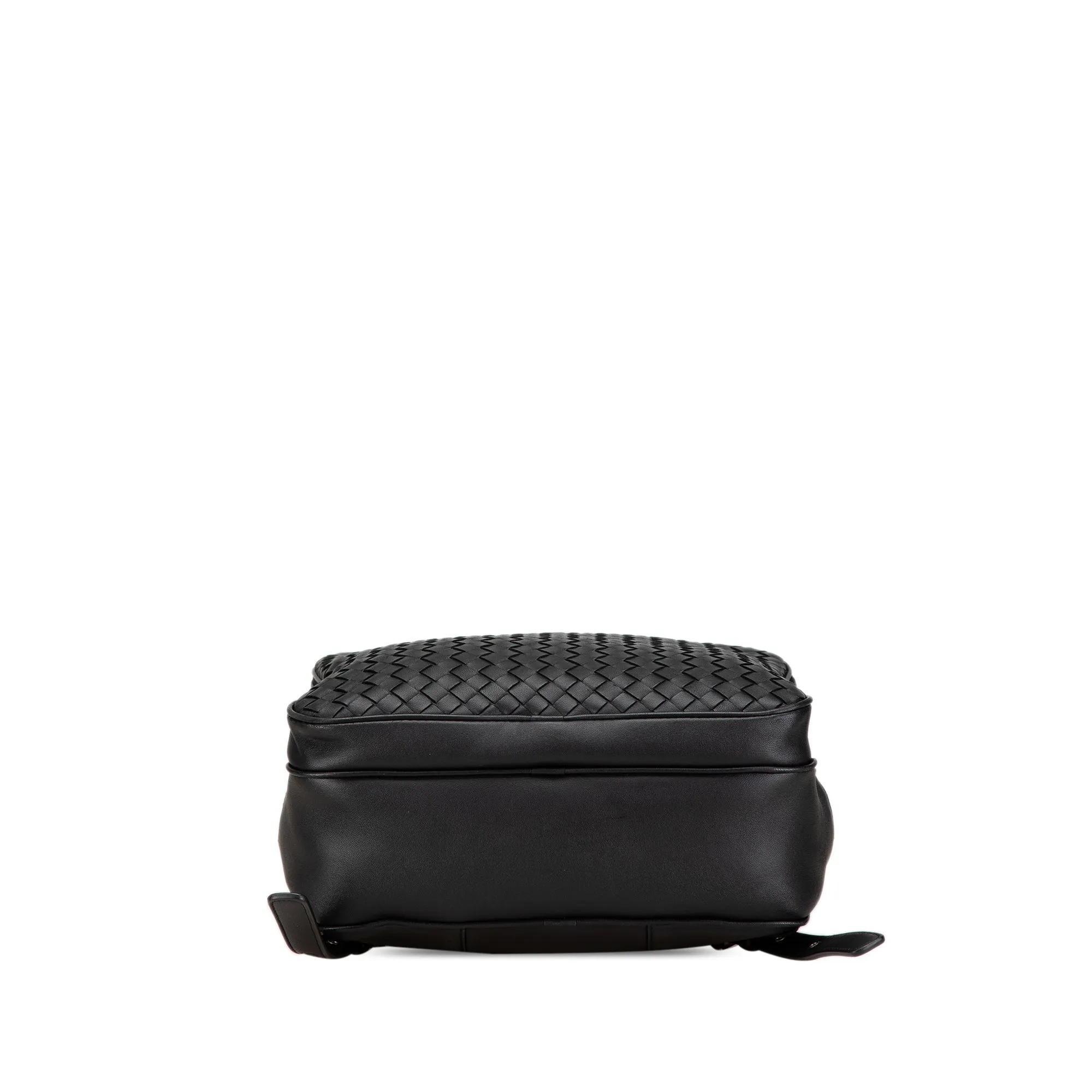 Black Bottega Veneta Intrecciato Backpack