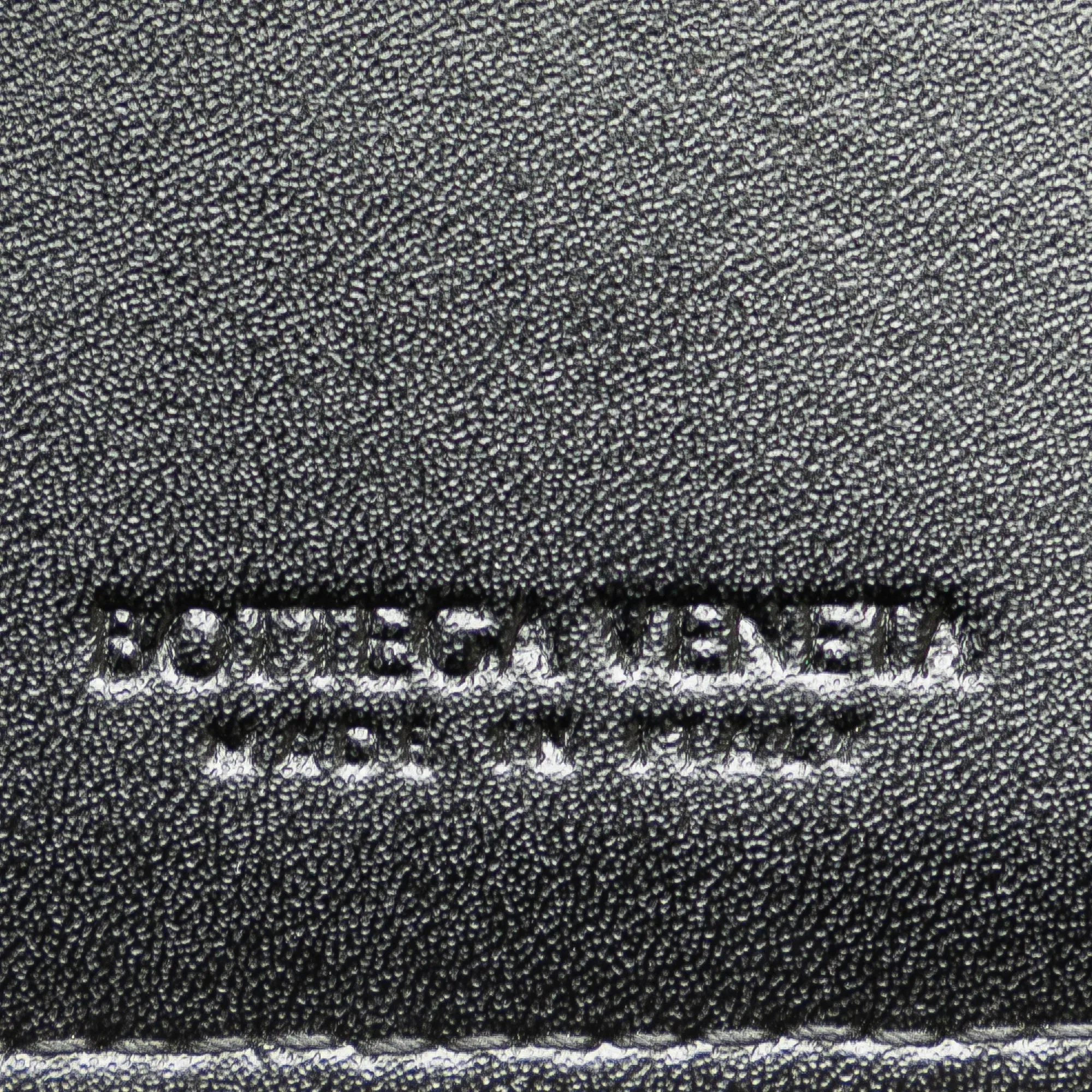 Black Bottega Veneta Intreccio Slim Cassette Zip Card Holder