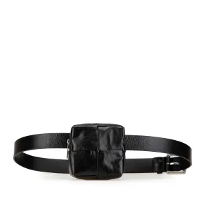 Black Bottega Veneta Nappa Intrecciato Cassette Belt Bag
