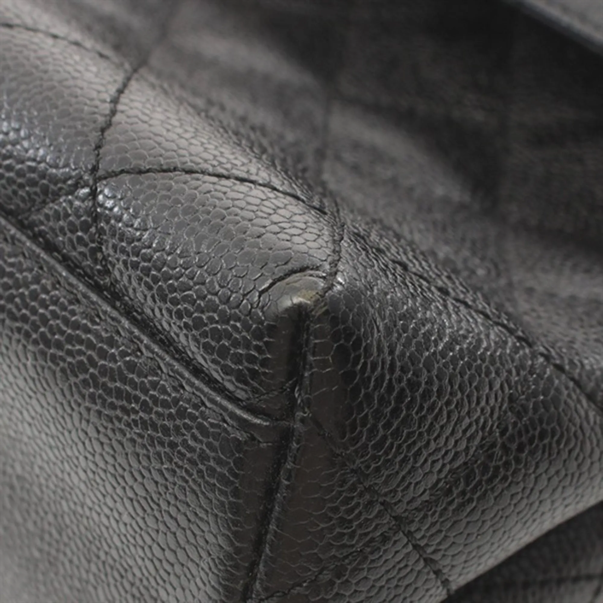 Black Chanel Caviar Kelly Top Handle Bag
