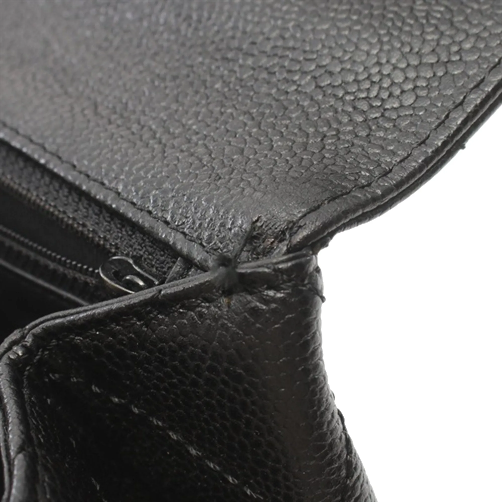 Black Chanel Caviar Kelly Top Handle Bag