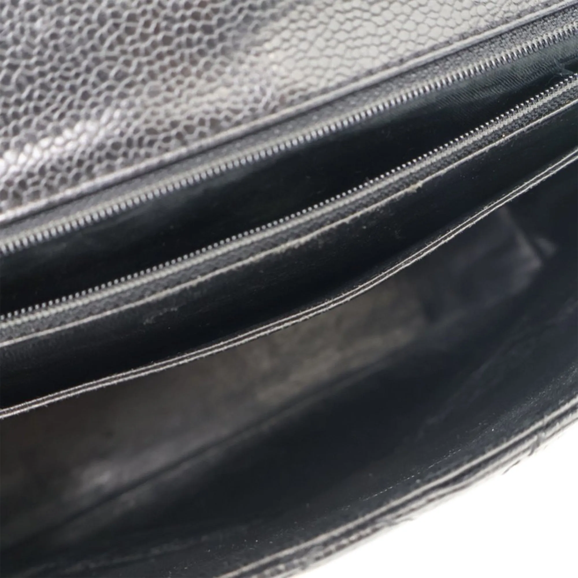 Black Chanel Caviar Kelly Top Handle Bag