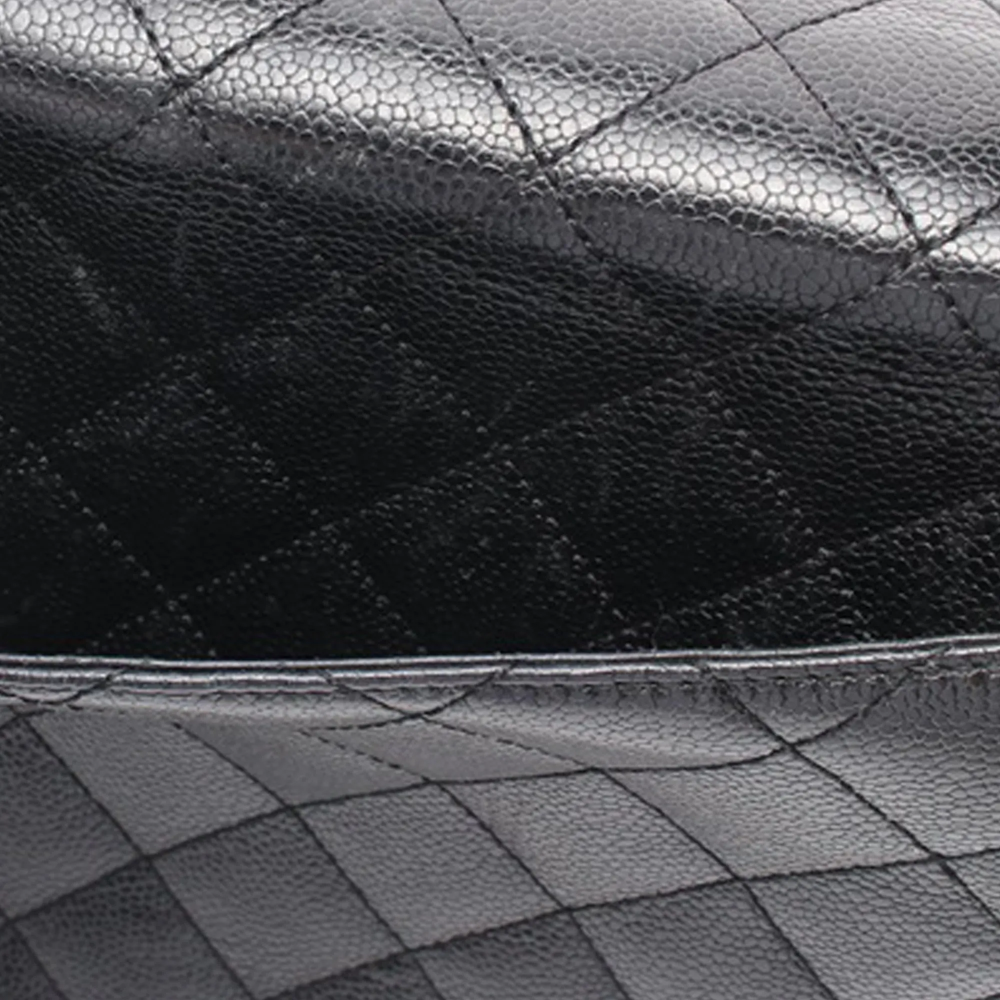 Black Chanel Caviar Kelly Top Handle Bag