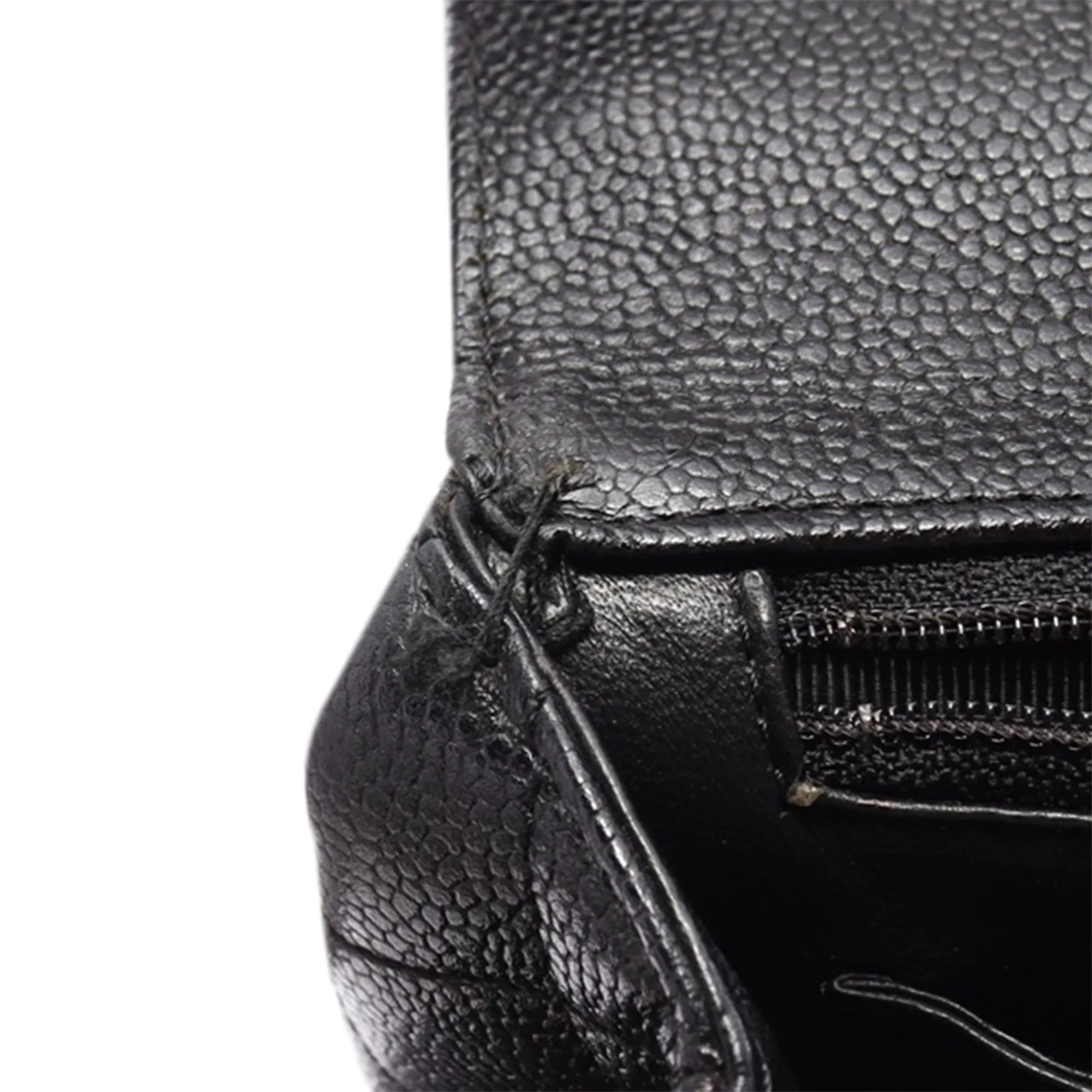 Black Chanel Caviar Kelly Top Handle Handbag