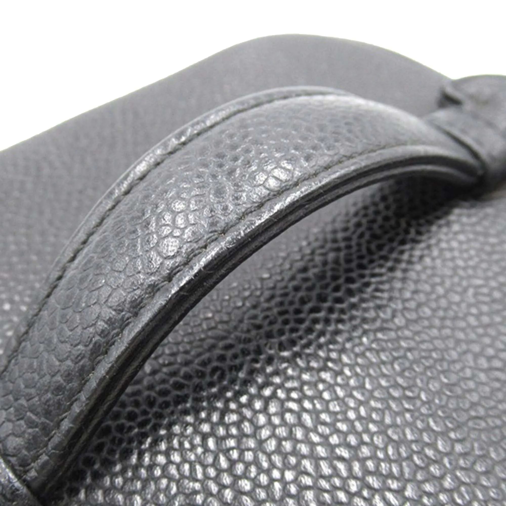 Black Chanel CC Caviar Vanity Case