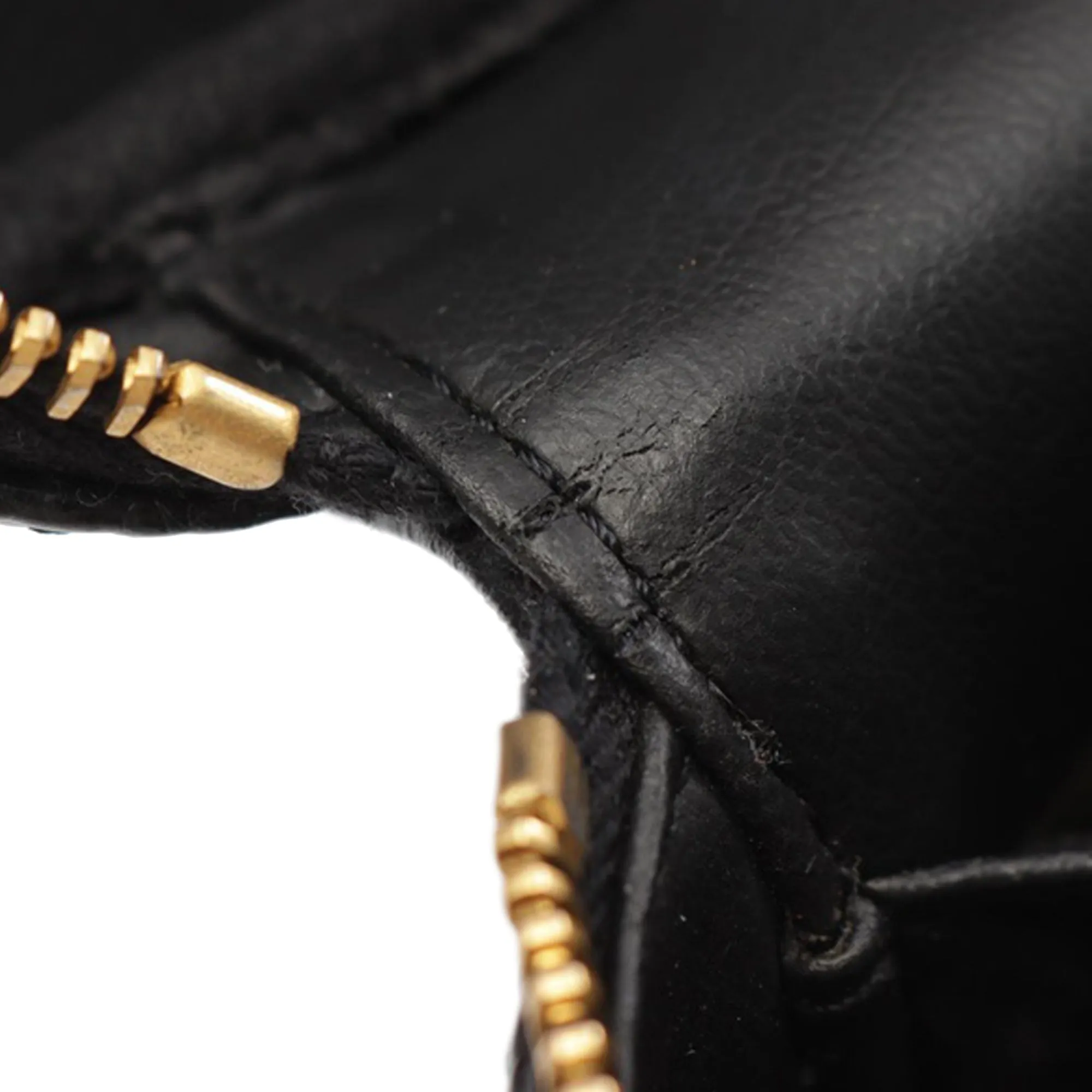 Black Chanel CC Caviar Vanity Case