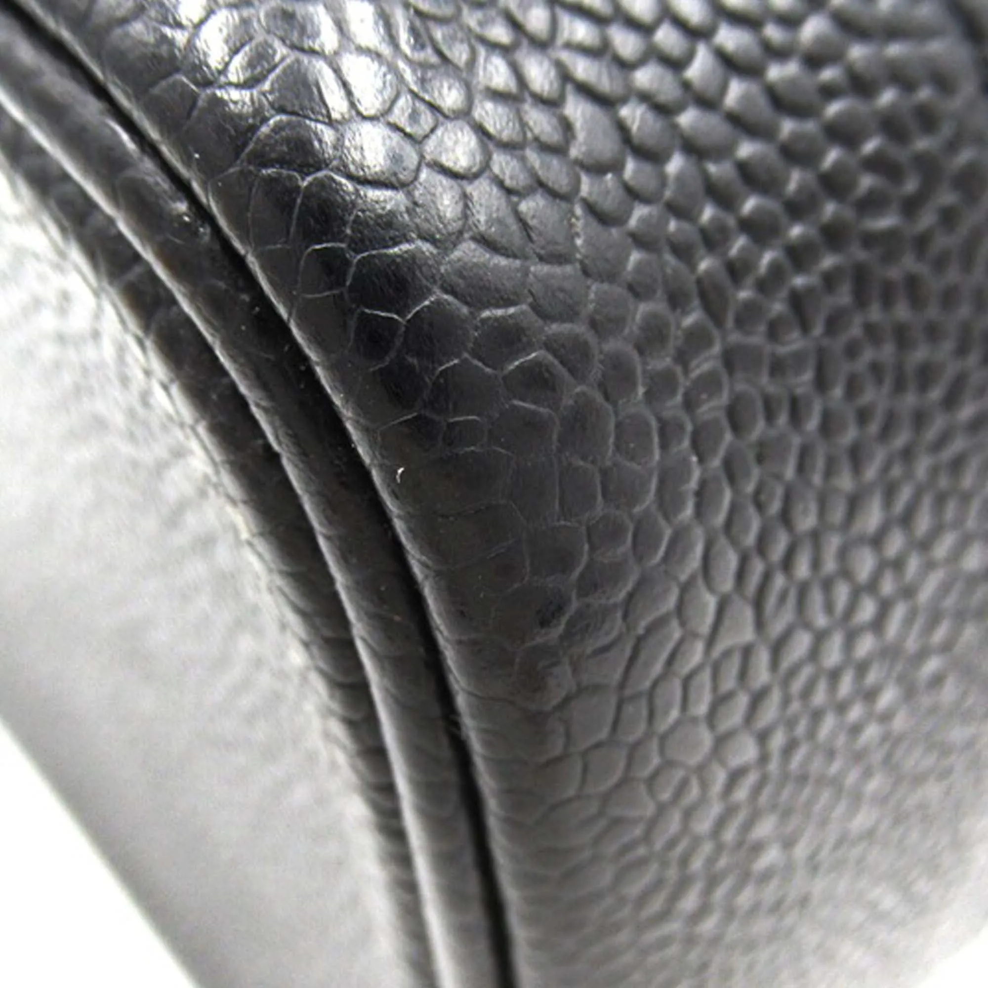 Black Chanel CC Caviar Vanity Case