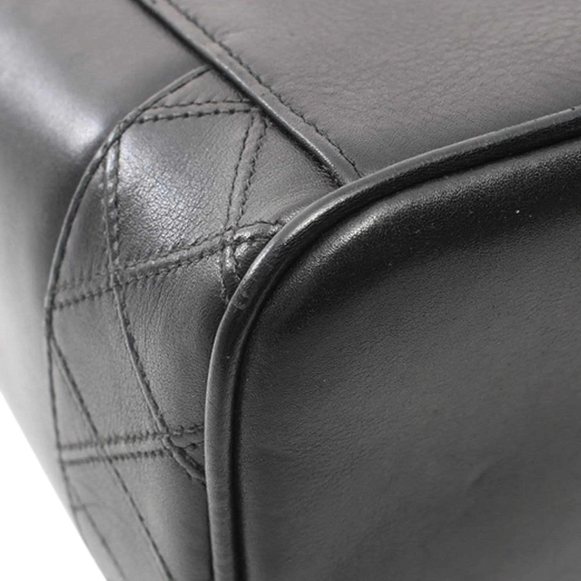 Black Chanel CC Lambskin Vanity Case
