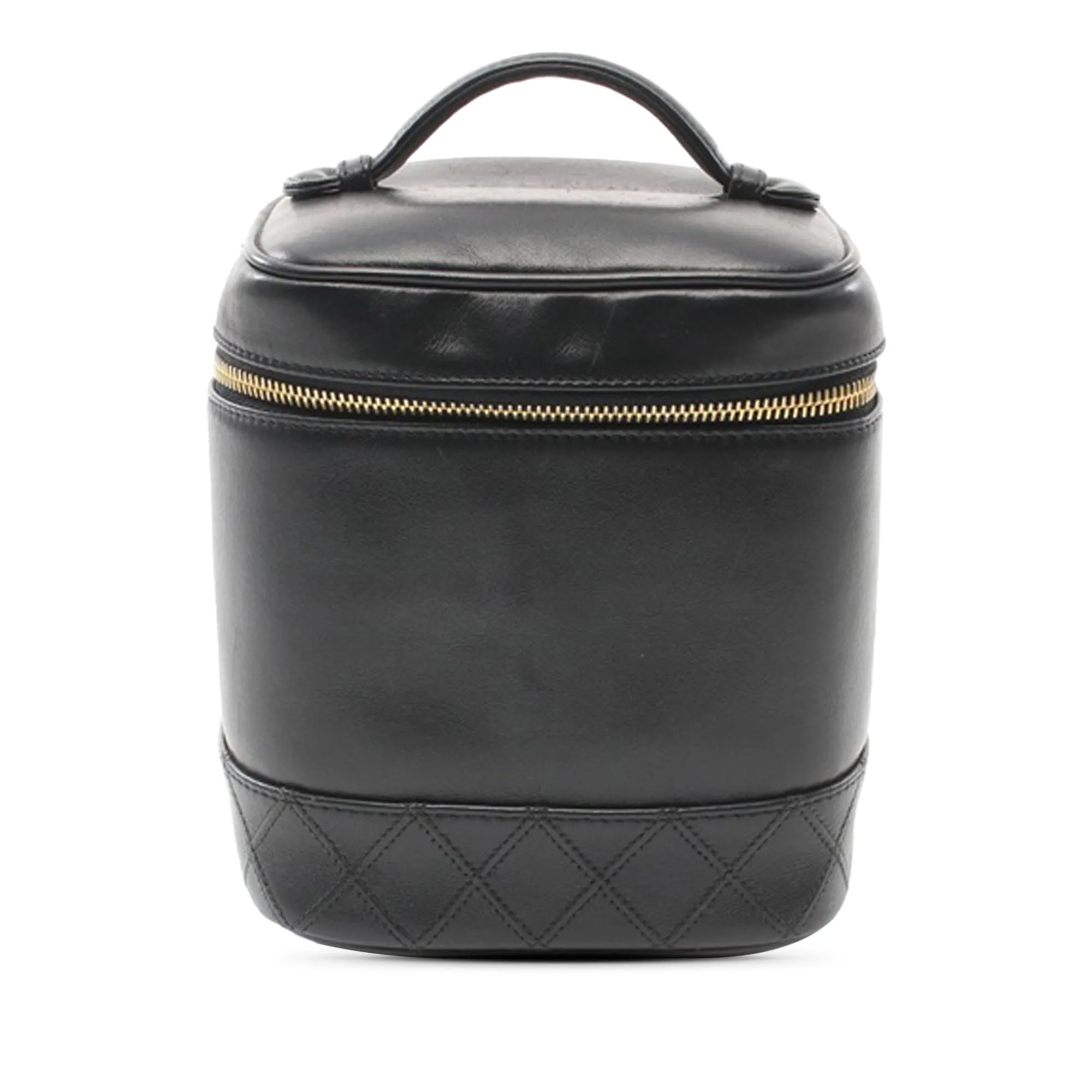 Black Chanel CC Lambskin Vanity Case