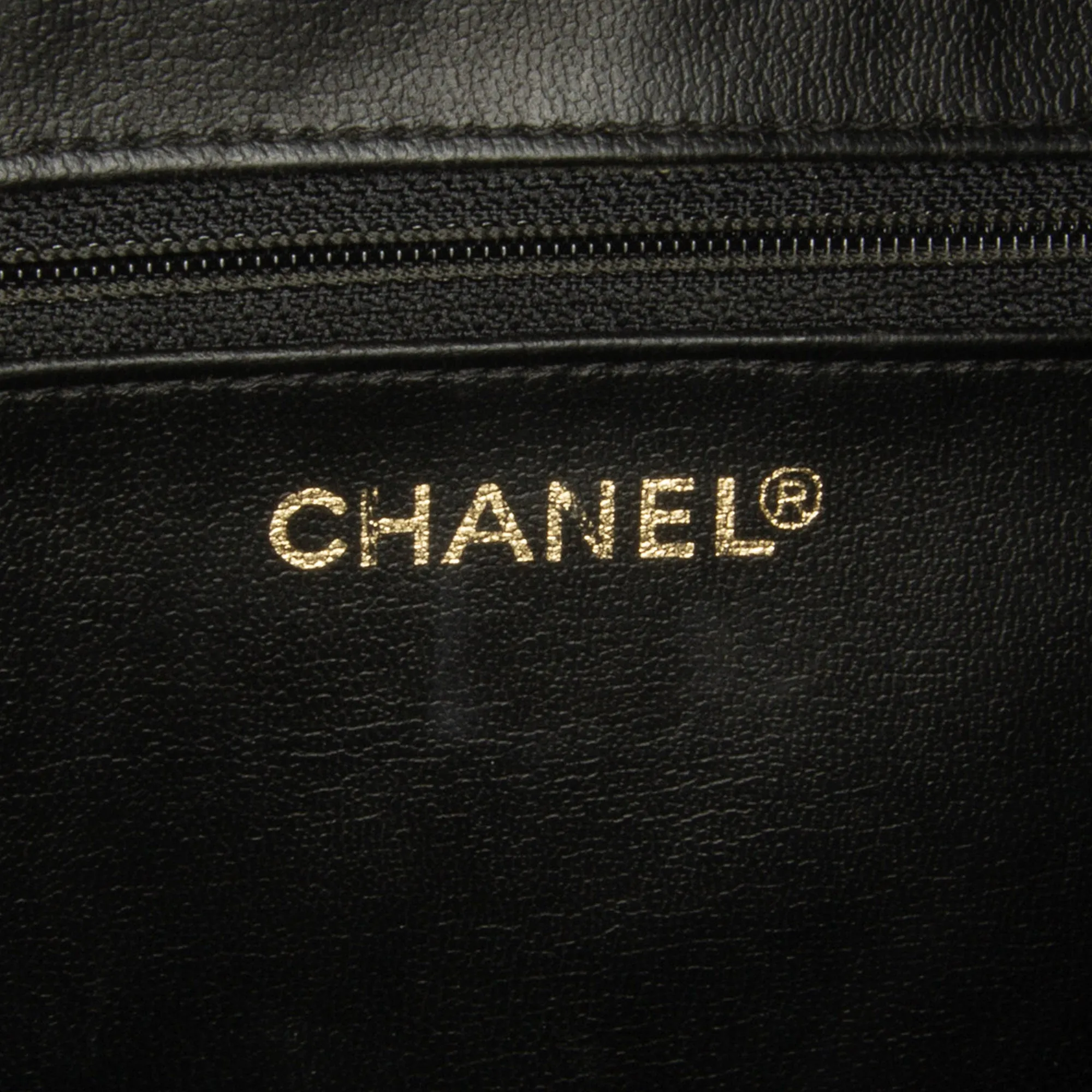 Black Chanel Matelasse Lambskin Vanity Bag