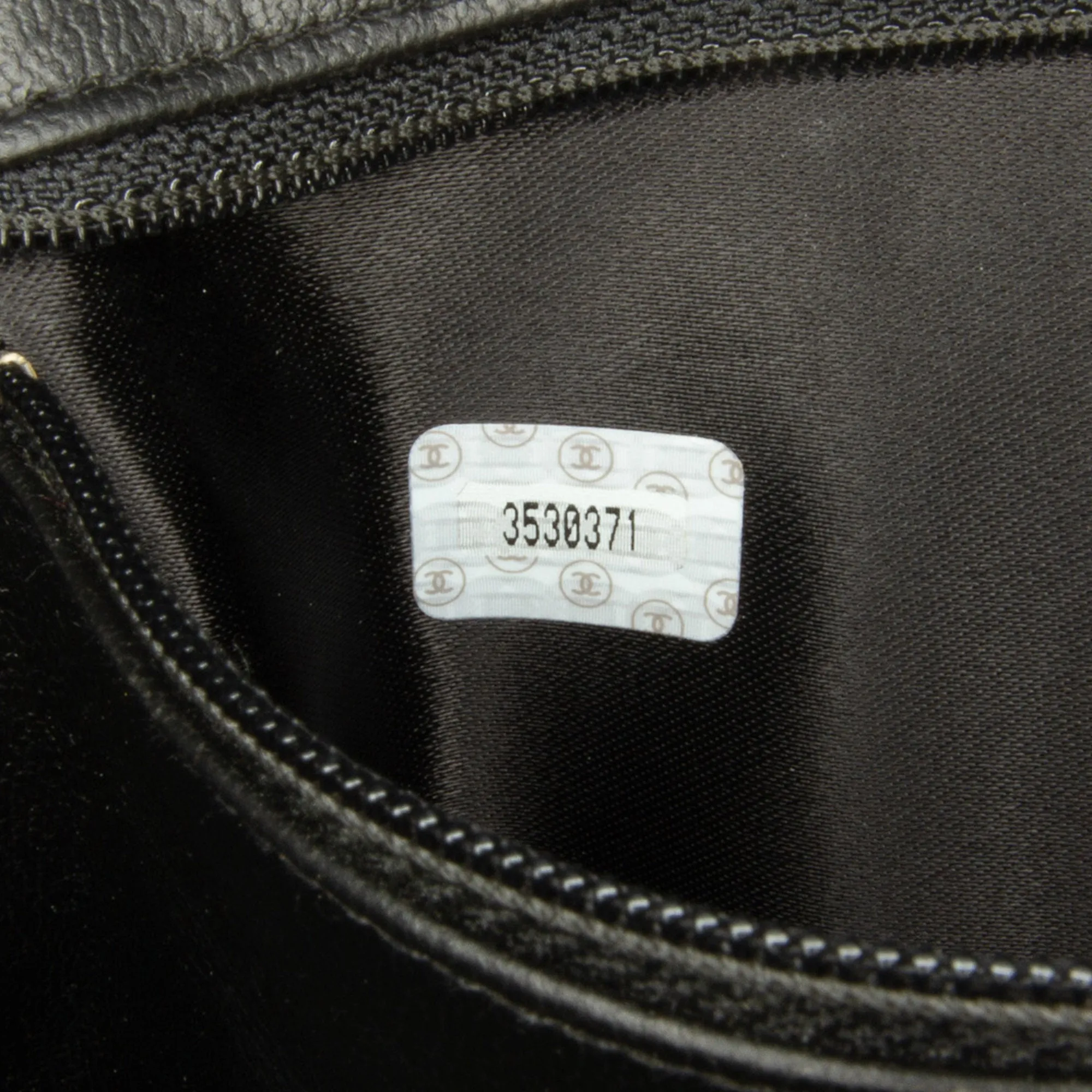 Black Chanel Matelasse Lambskin Vanity Bag