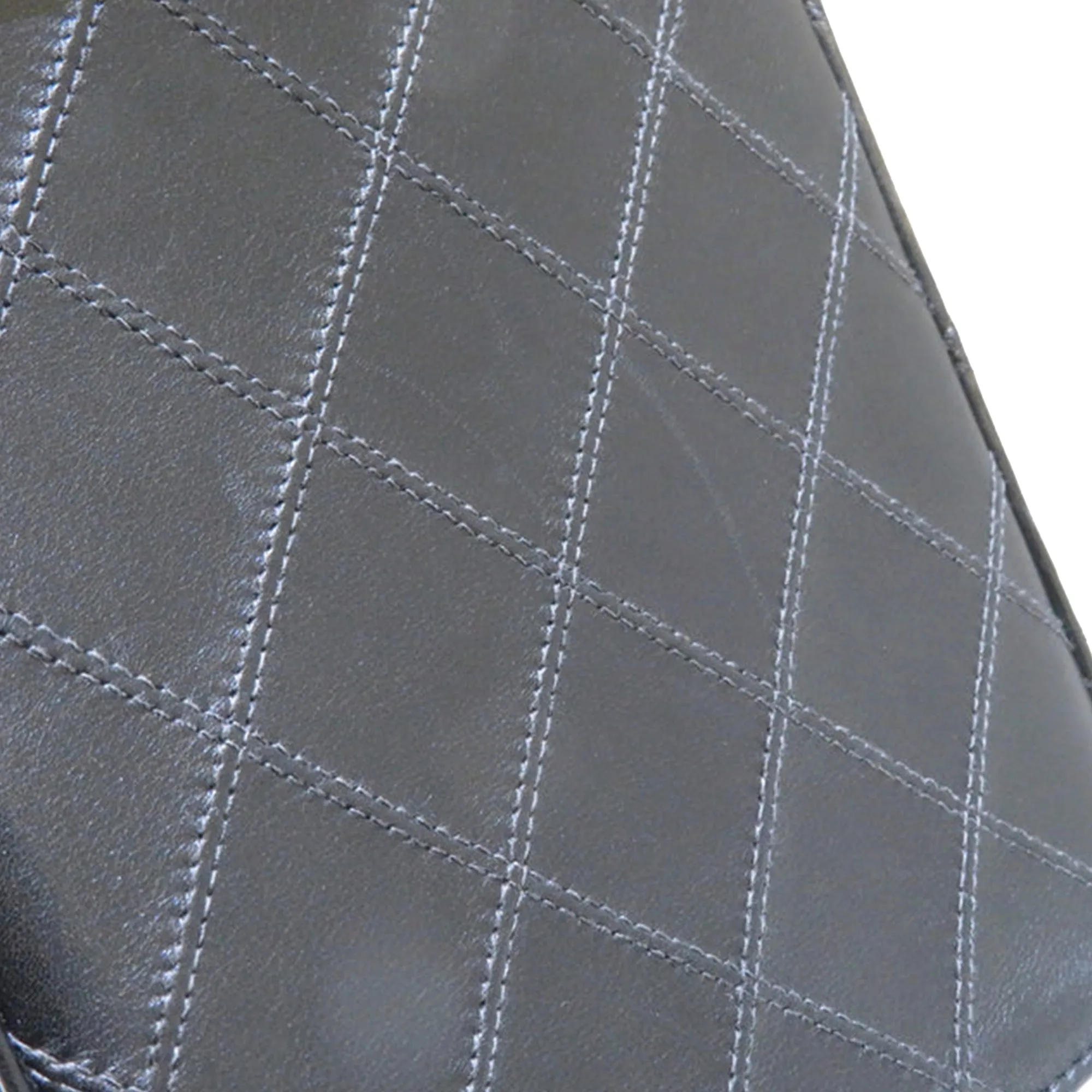 Black Chanel Matelasse Lambskin Vanity Bag