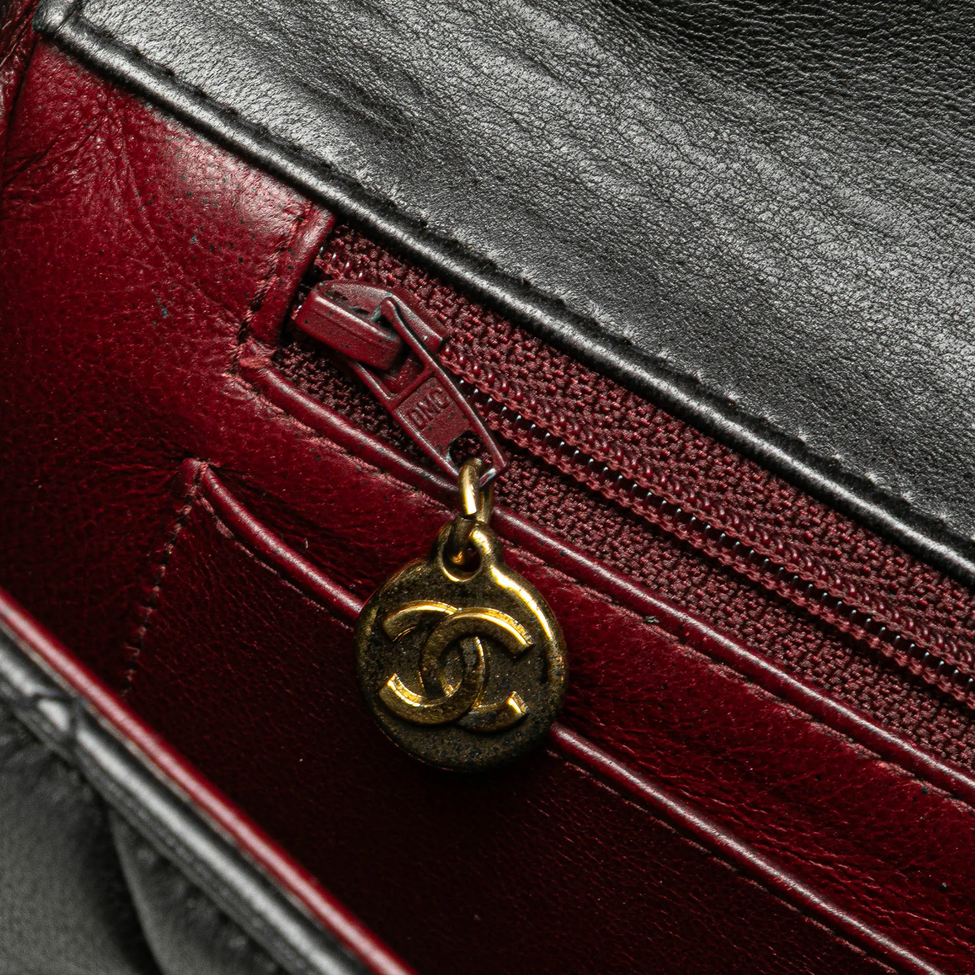 Black Chanel Medium Lambskin Kelly Parent Top Handle Bag