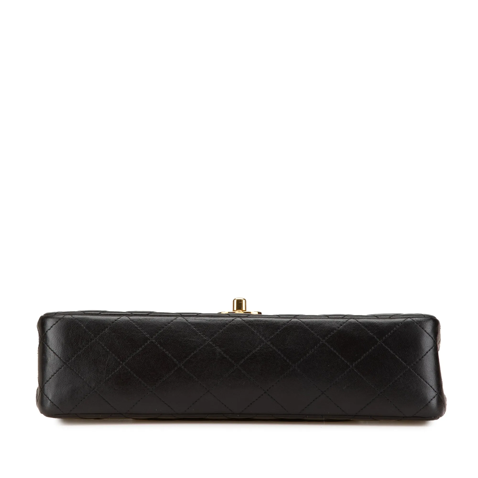 Black Chanel Medium Lambskin Kelly Parent Top Handle Bag