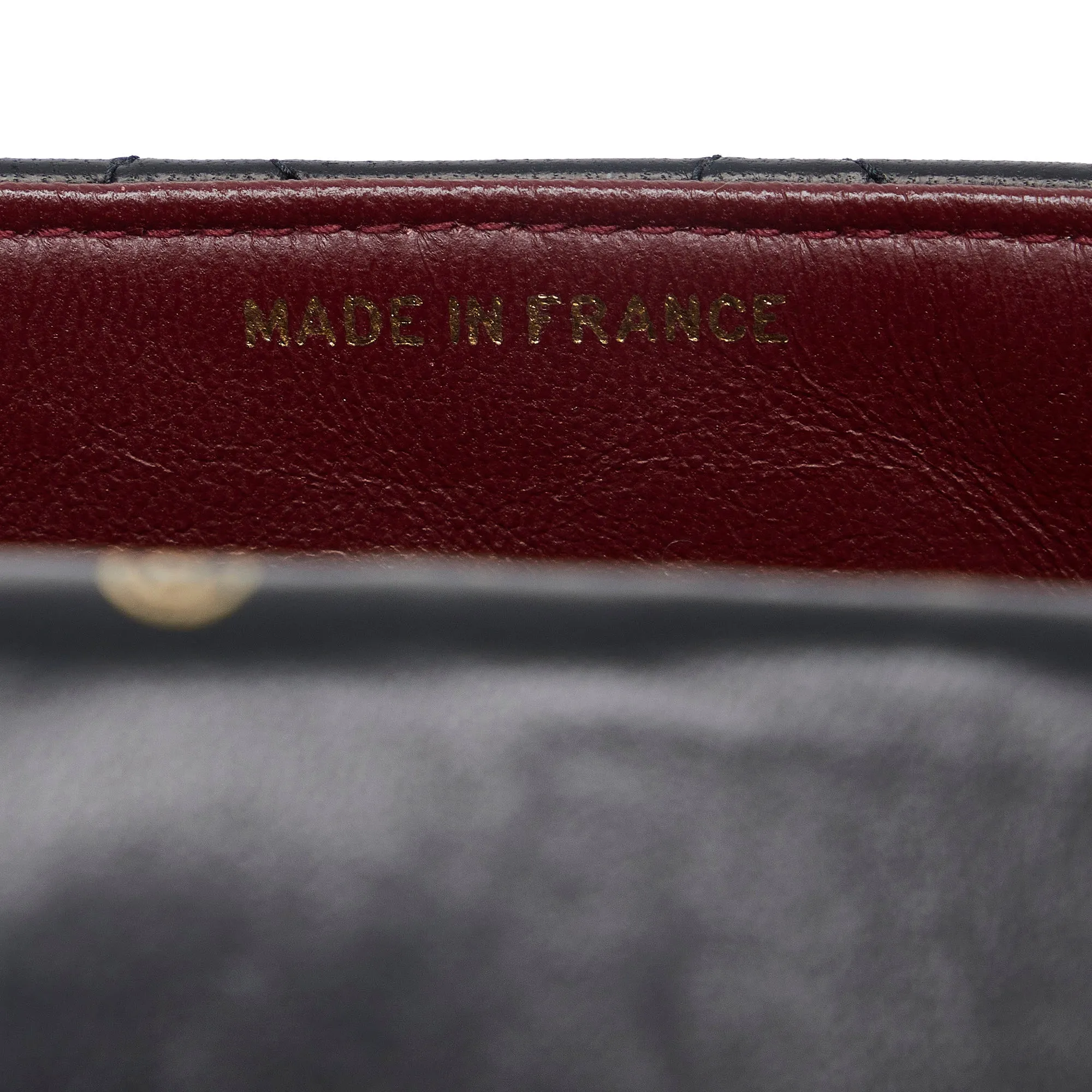Black Chanel Small Lambskin Kelly Top Handle Bag