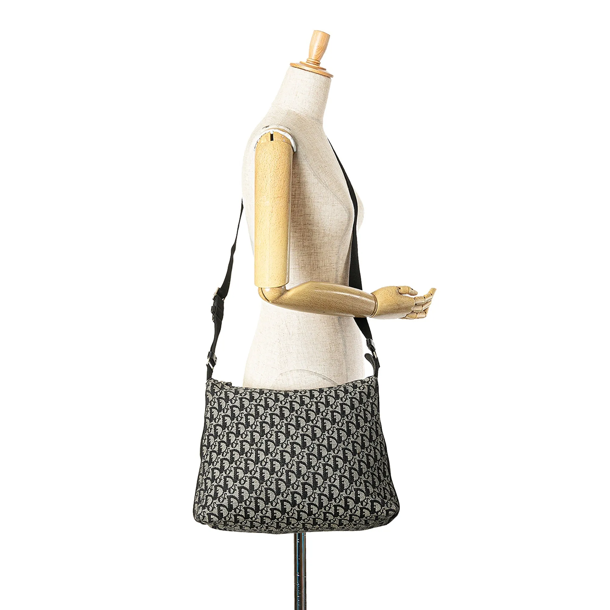Black Dior Diorissimo Trotter Canvas Crossbody