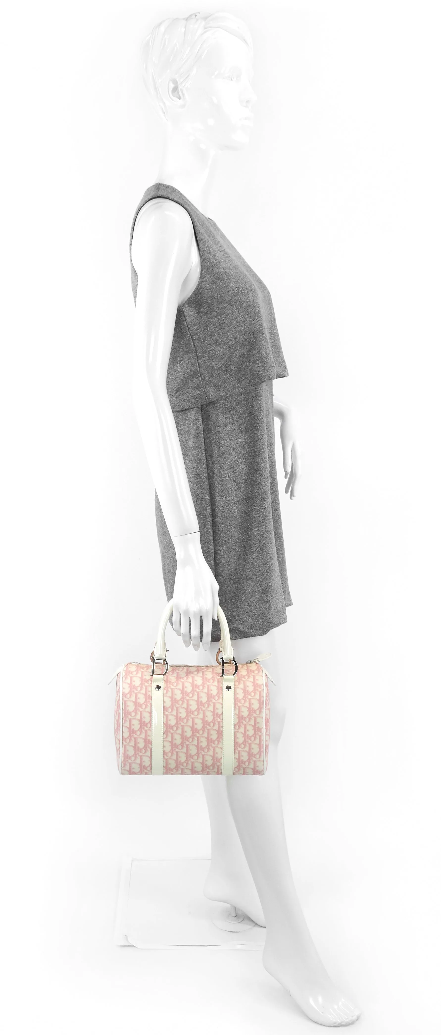 Boston Diorissimo Monogram Canvas Bowling Bag
