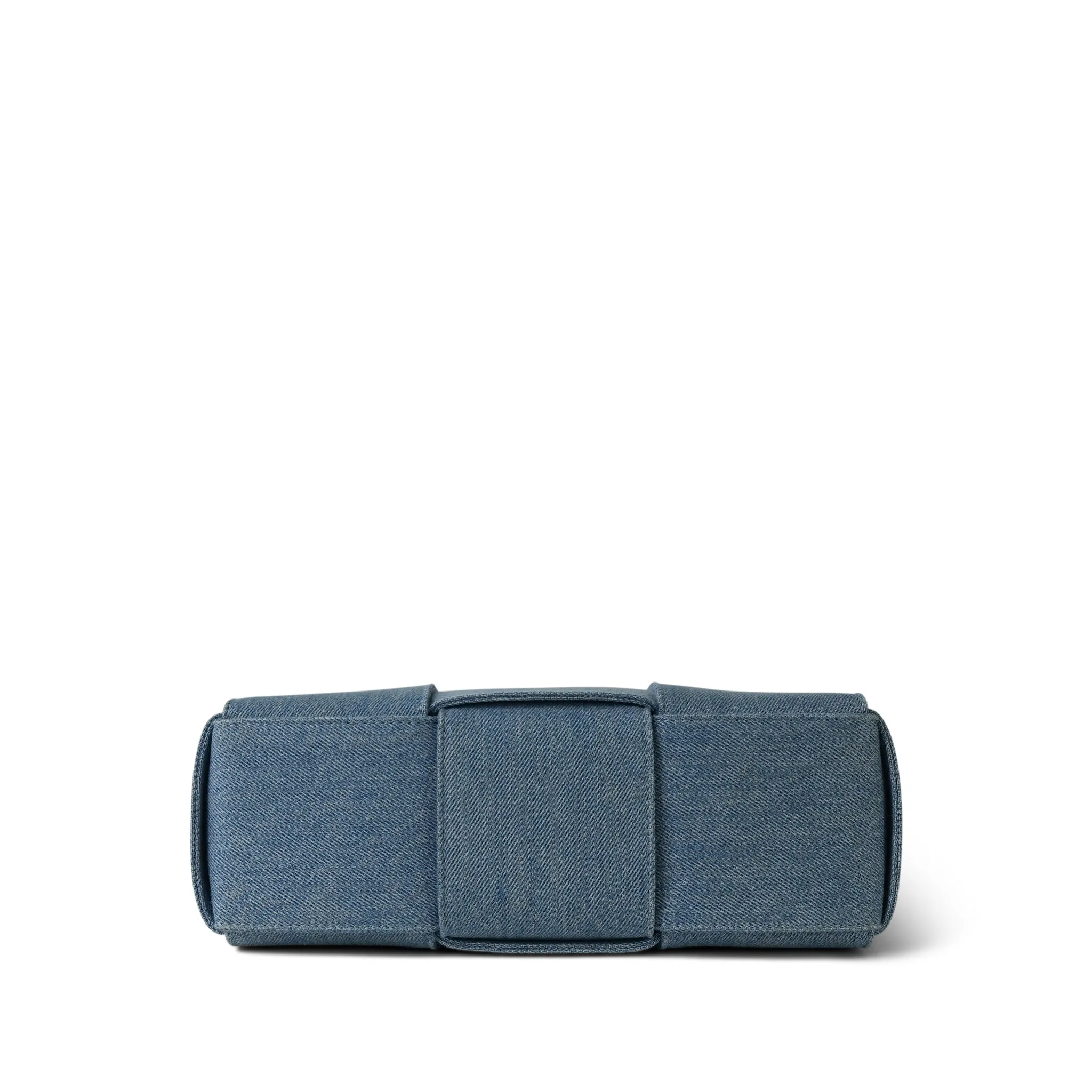 Bottega Veneta Blue Denim Intrecciato Mini Arco Tote
