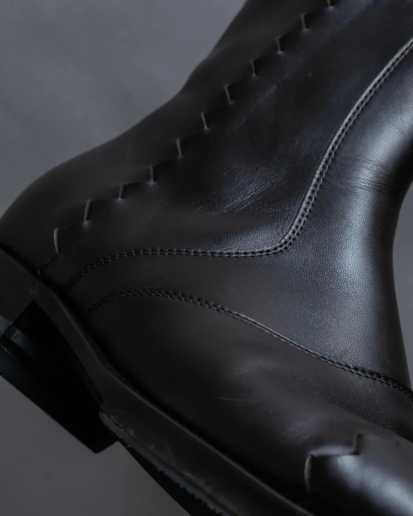BOTTEGA VENETA round toe intrecciato leather boots