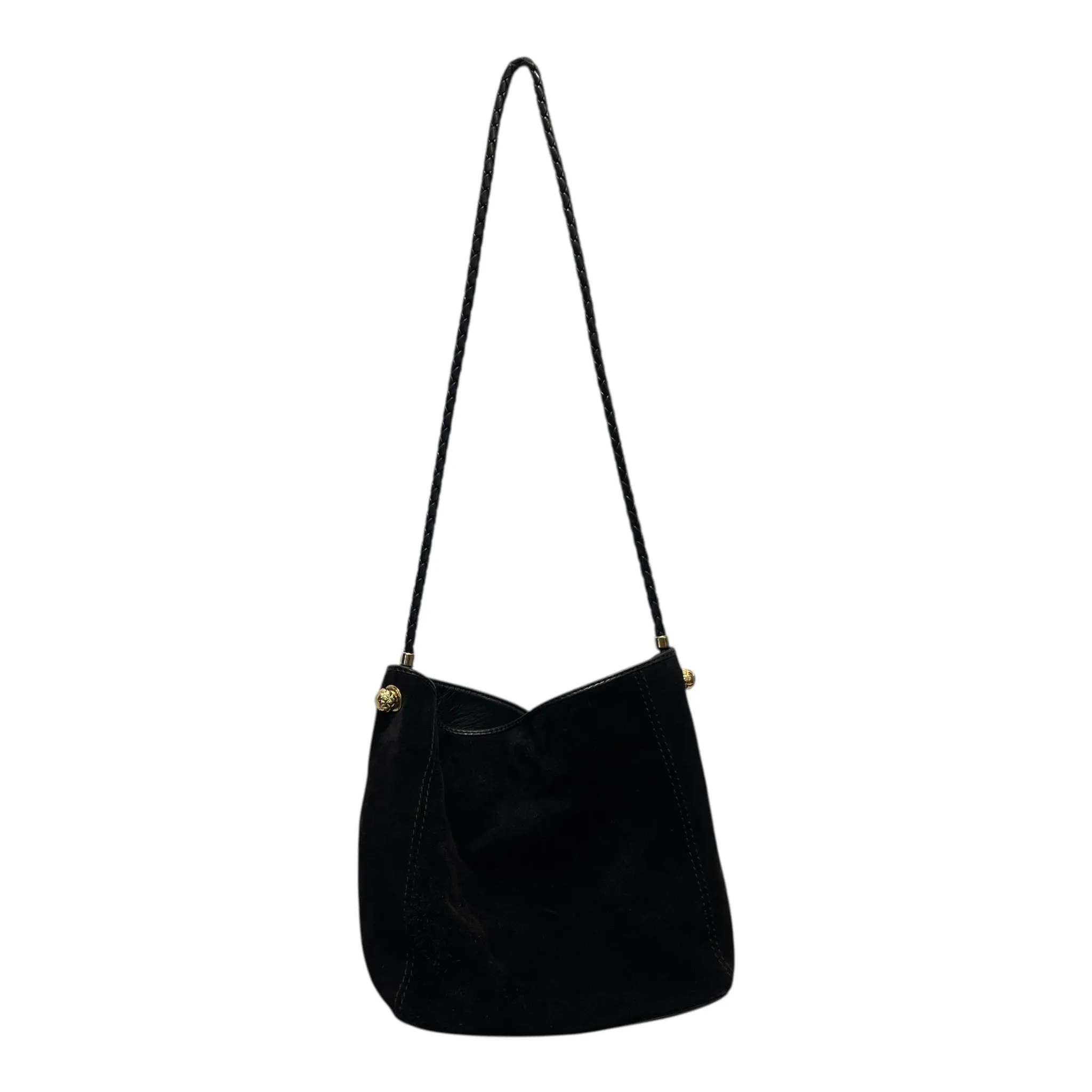 BOTTEGA VENETA/Bag/BLK/GOLD HARDWARE CROSSBODY