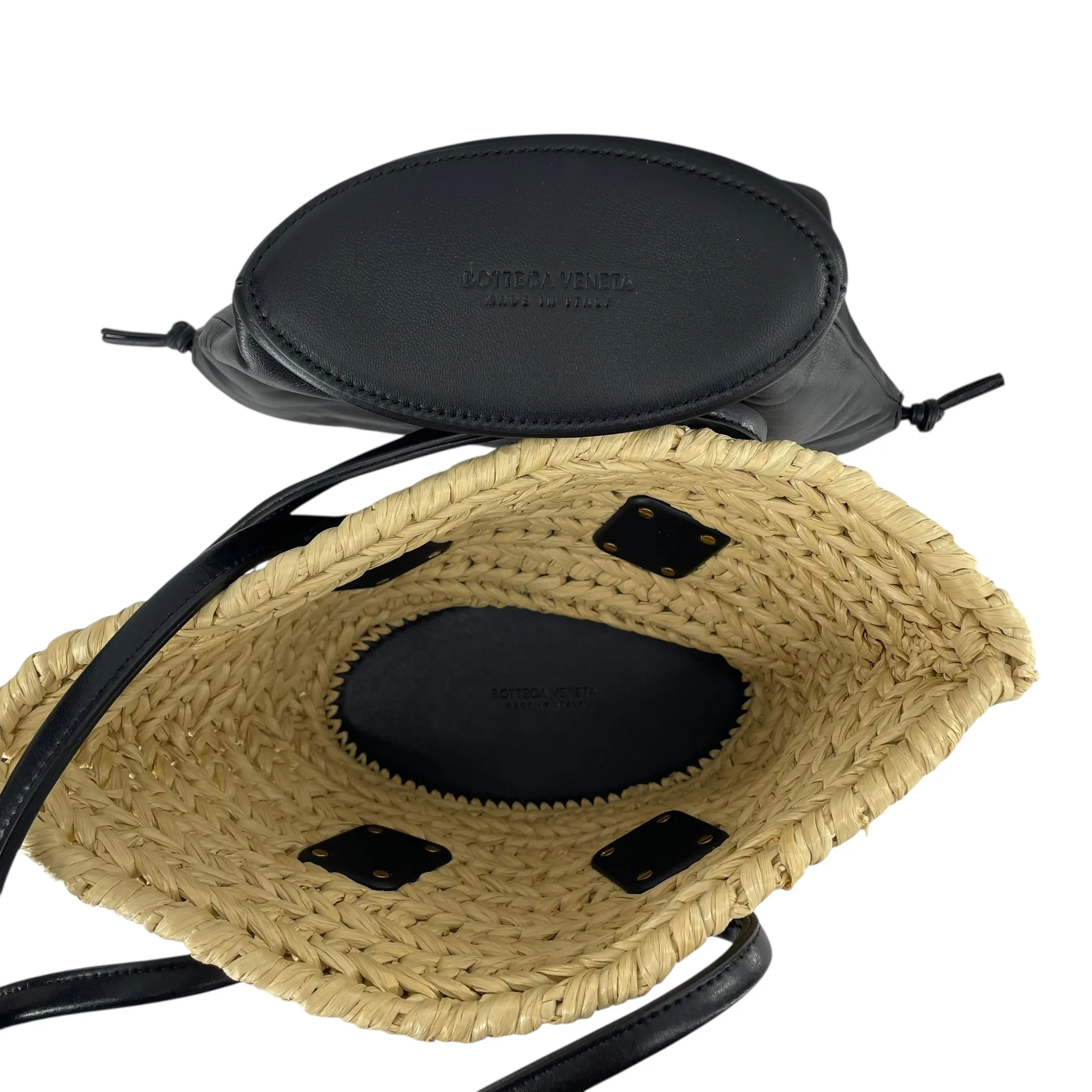 BOTTEGA VENETA/Bag/BLK/WEAVE BASKET BLK