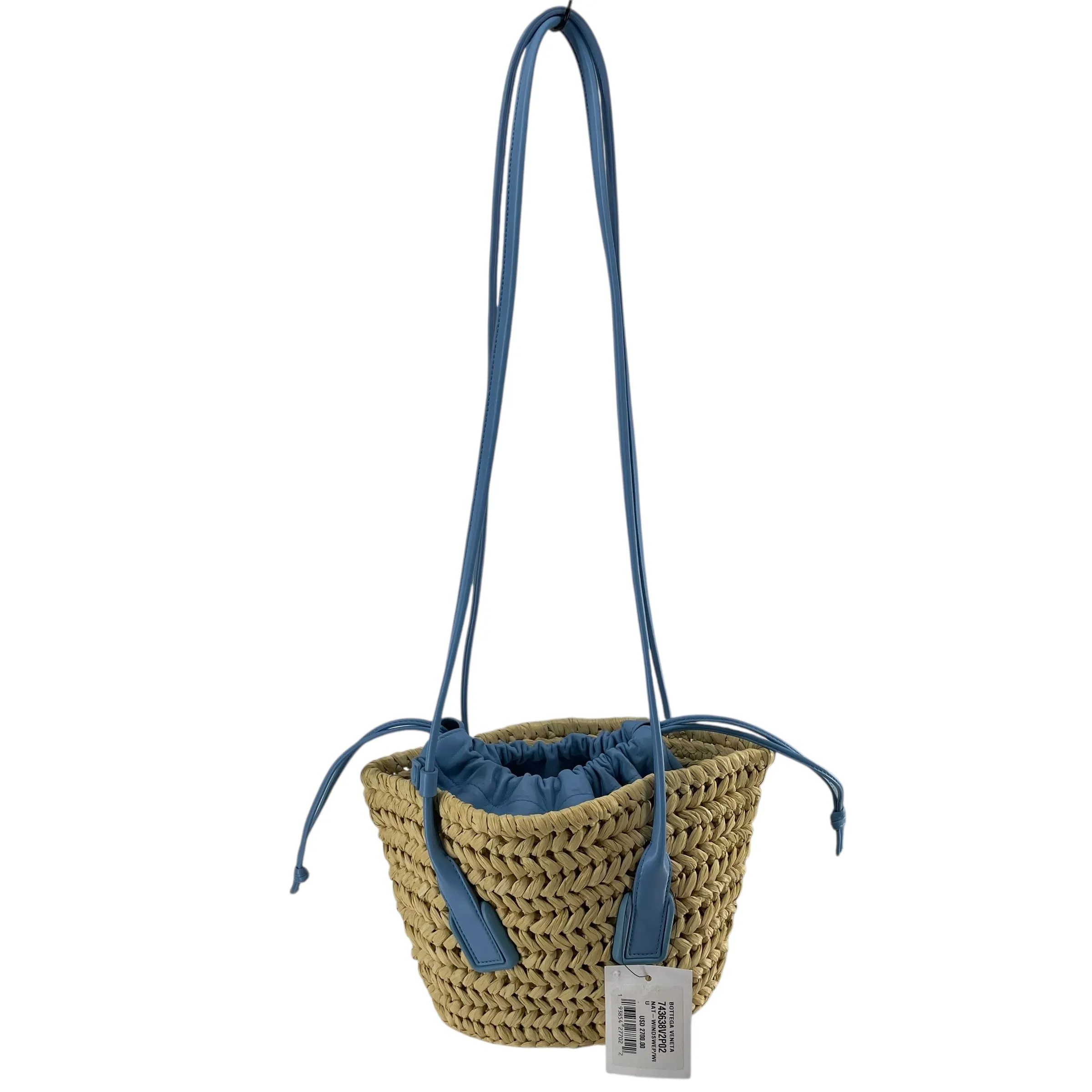 BOTTEGA VENETA/Bag/BLU/WEAVE BASKET BLUE