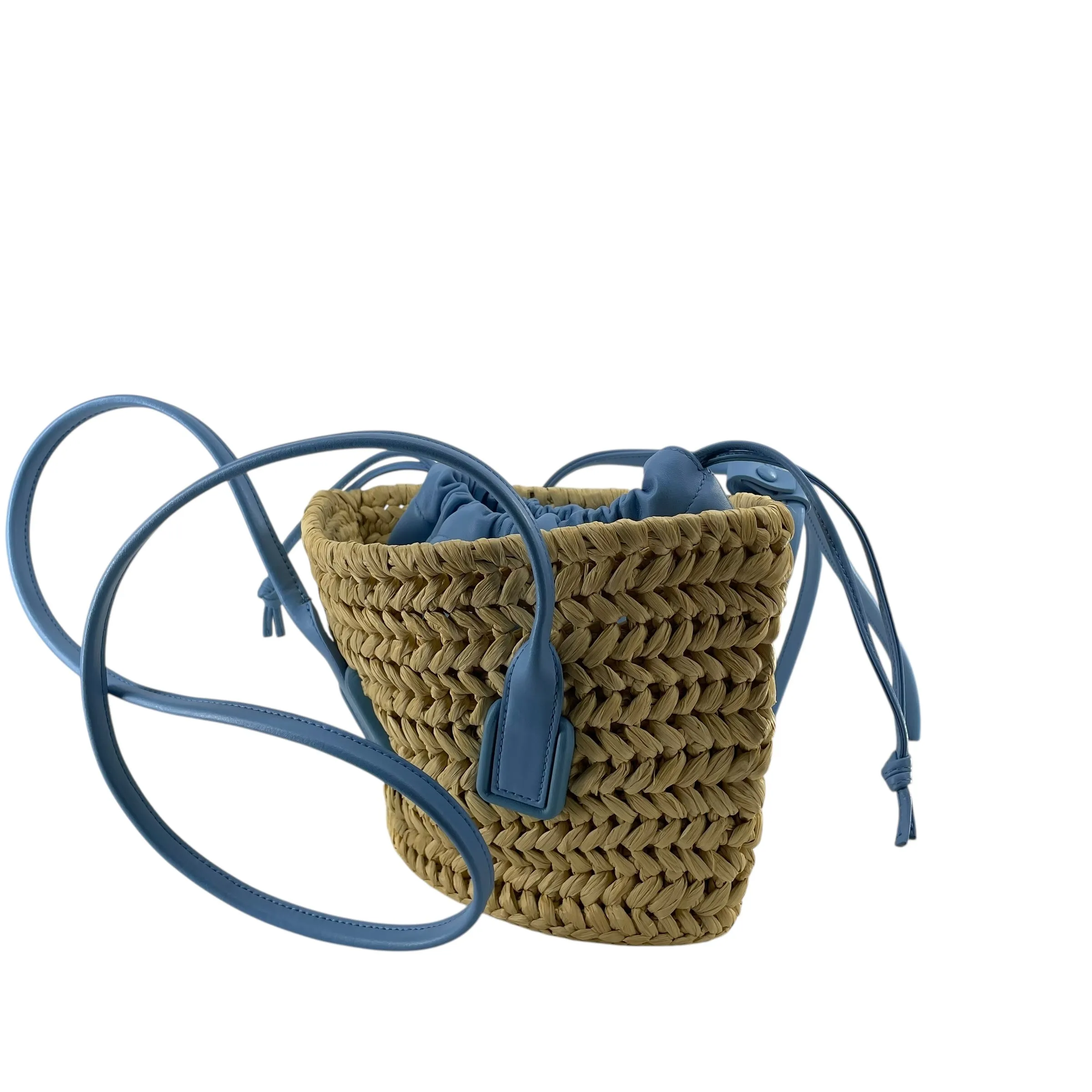 BOTTEGA VENETA/Bag/BLU/WEAVE BASKET BLUE