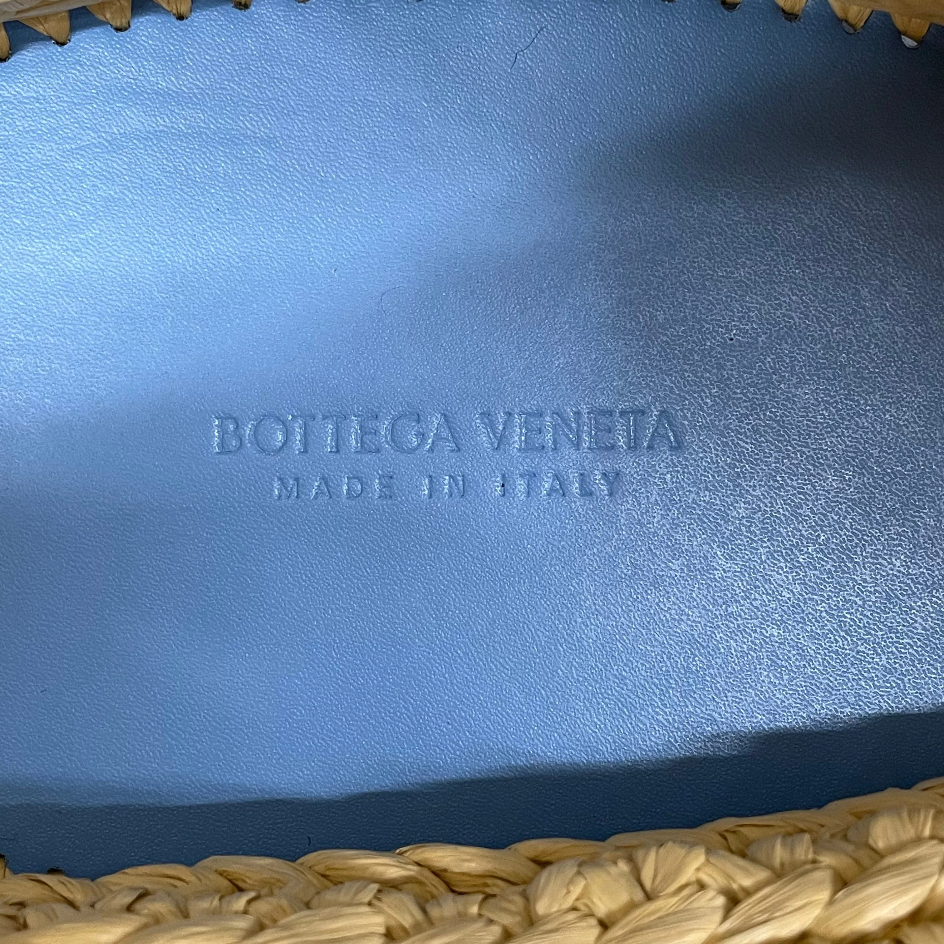 BOTTEGA VENETA/Bag/BLU/WEAVE BASKET BLUE