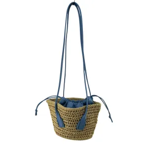 BOTTEGA VENETA/Bag/BLU/WEAVE BASKET BLUE