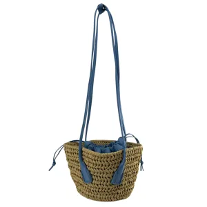 BOTTEGA VENETA/Bag/BLU/WEAVE BASKET BLUE