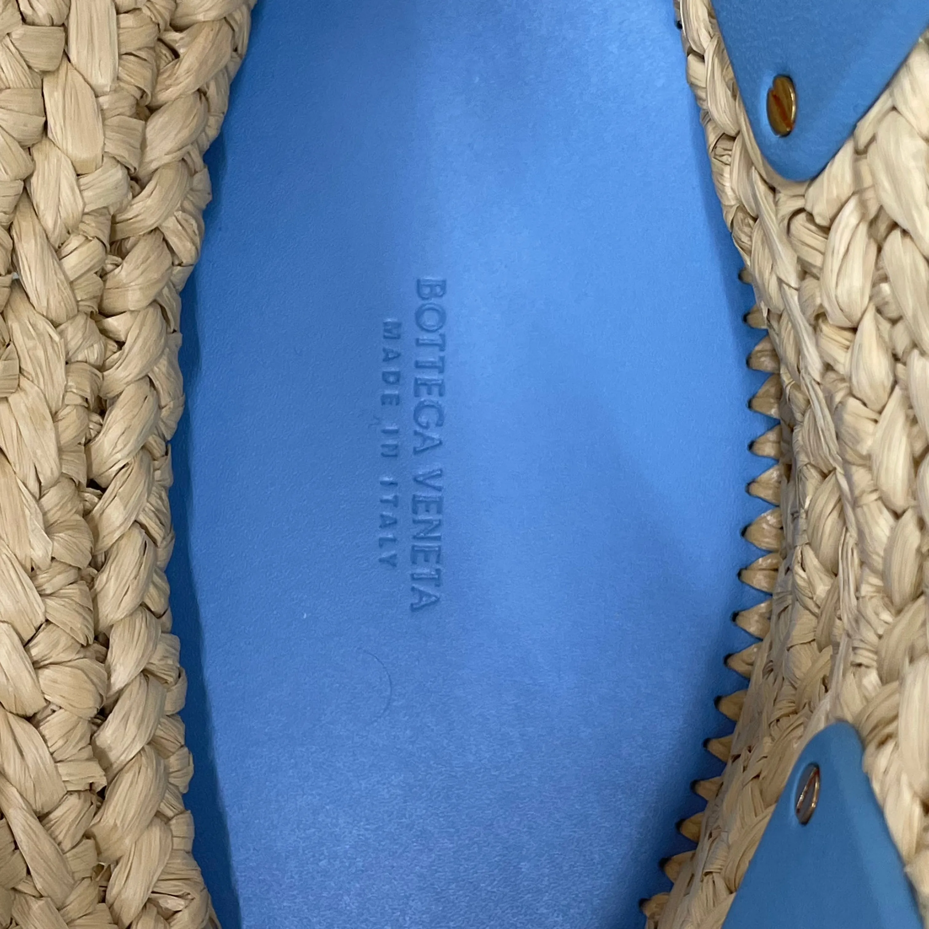 BOTTEGA VENETA/Bag/BLU/WEAVE BASKET BLUE