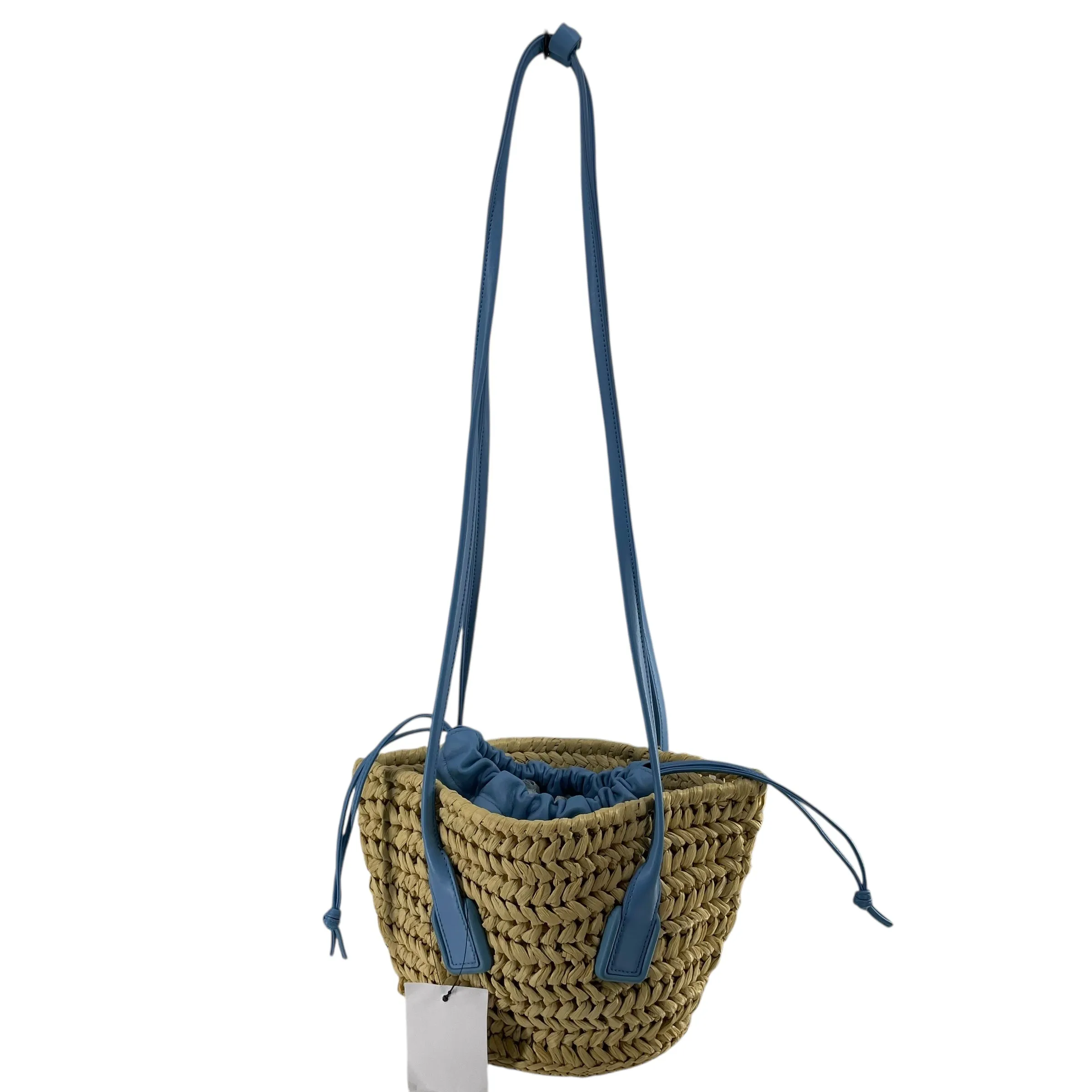 BOTTEGA VENETA/Bag/BLU/WEAVE BASKET BLUE