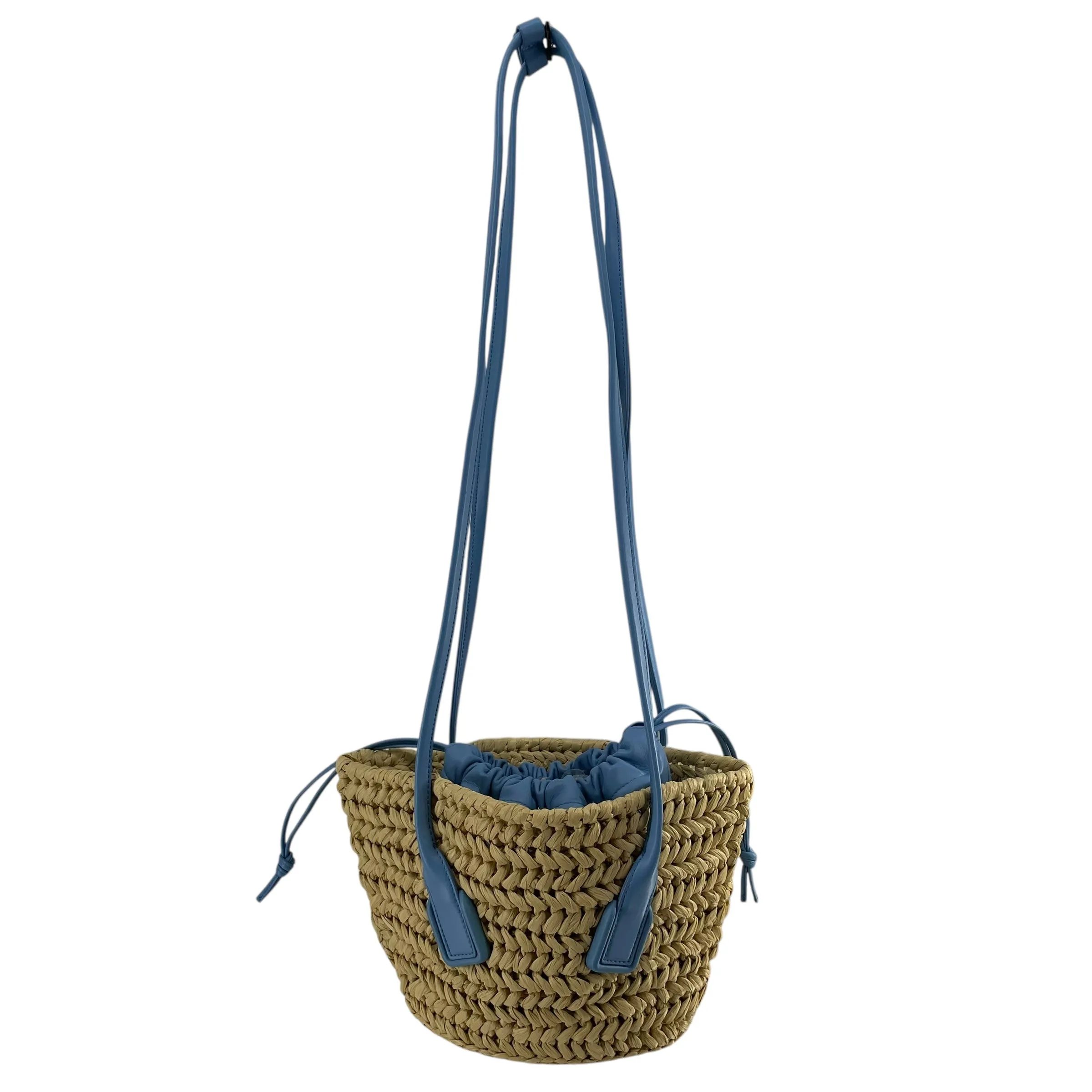 BOTTEGA VENETA/Bag/BLU/WEAVE BASKET BLUE