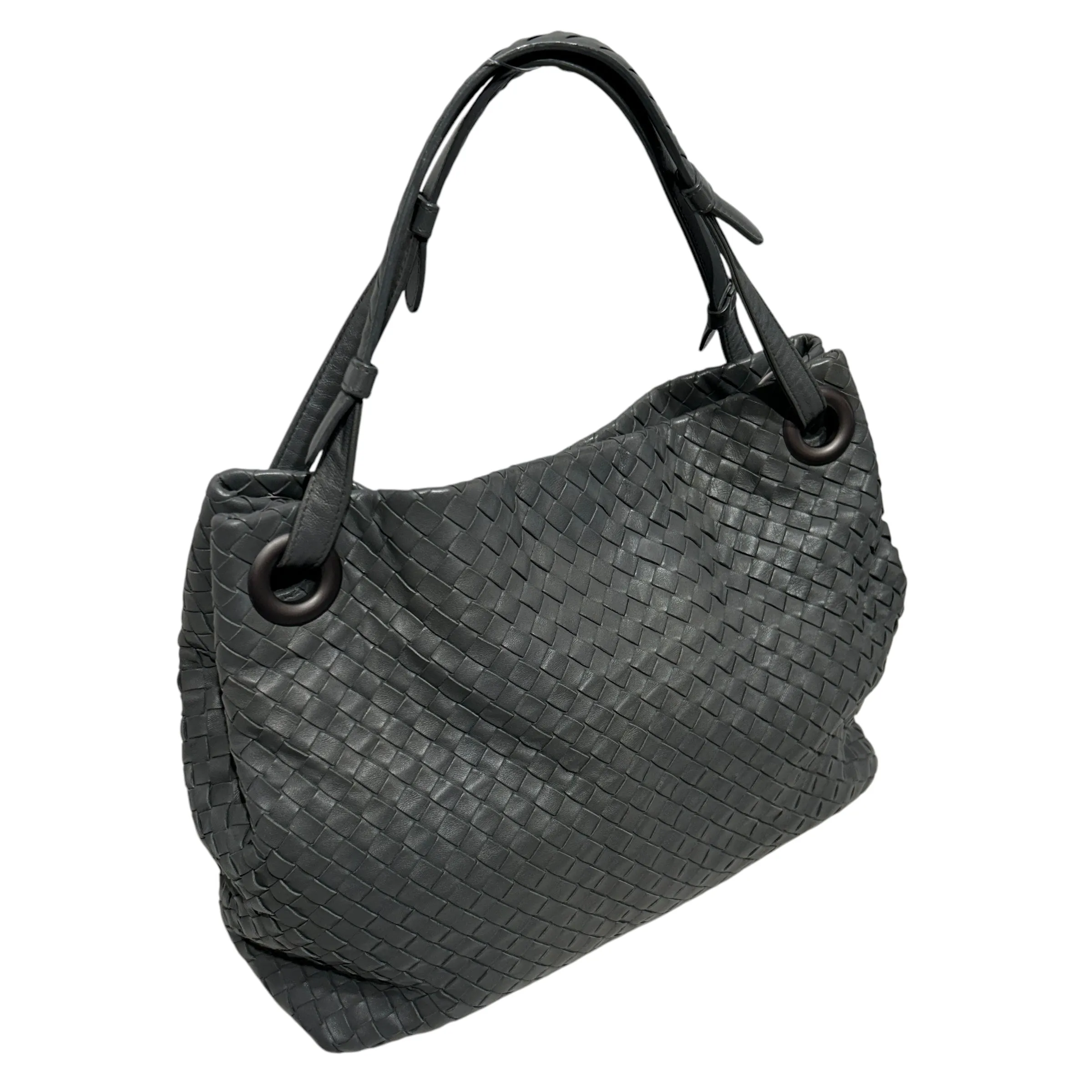BOTTEGA VENETA/Bag/Border/Leather/GRY/garda shoulder bag